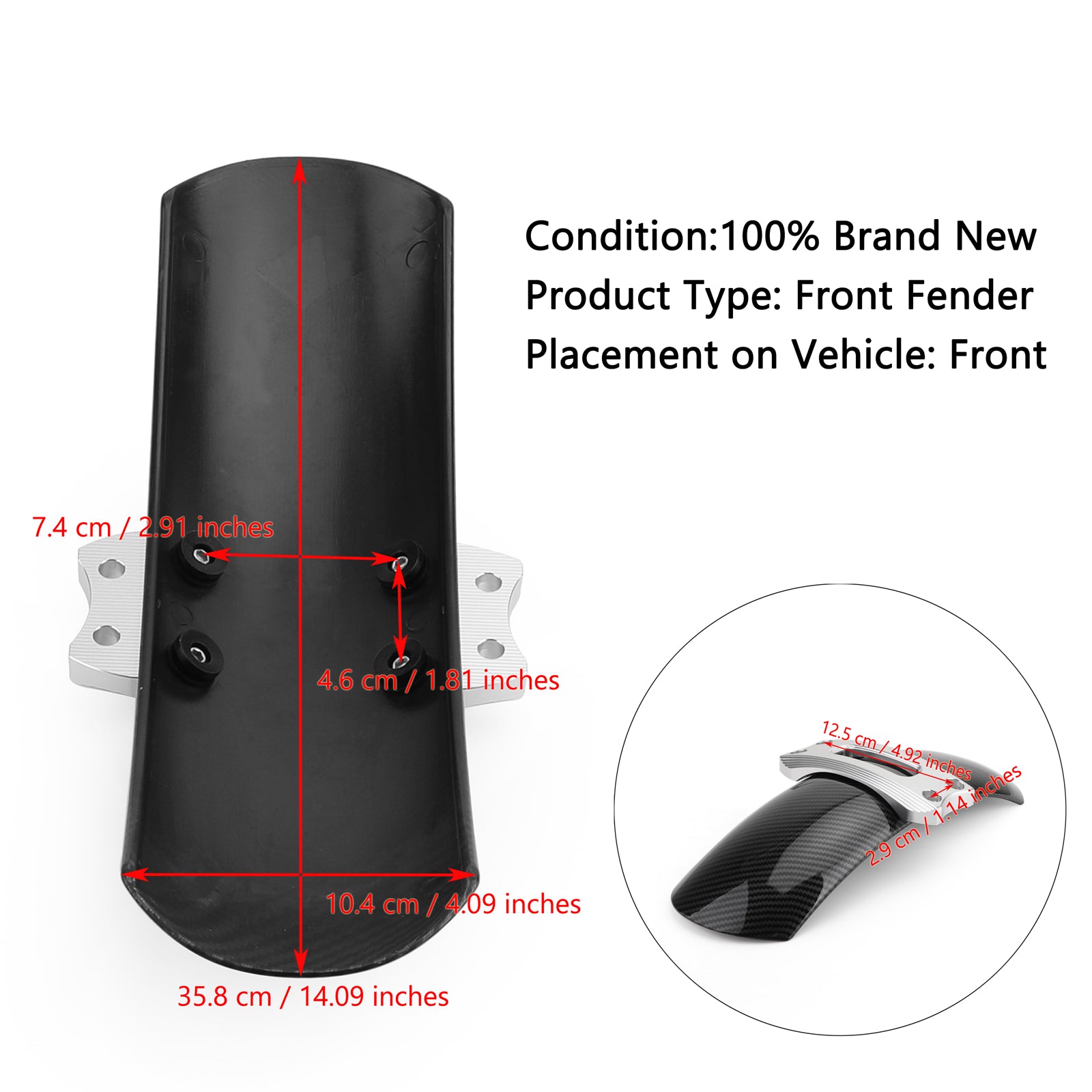 2016-2019 BMW R Nine T Scrambler Front Fender Mutguard Silber