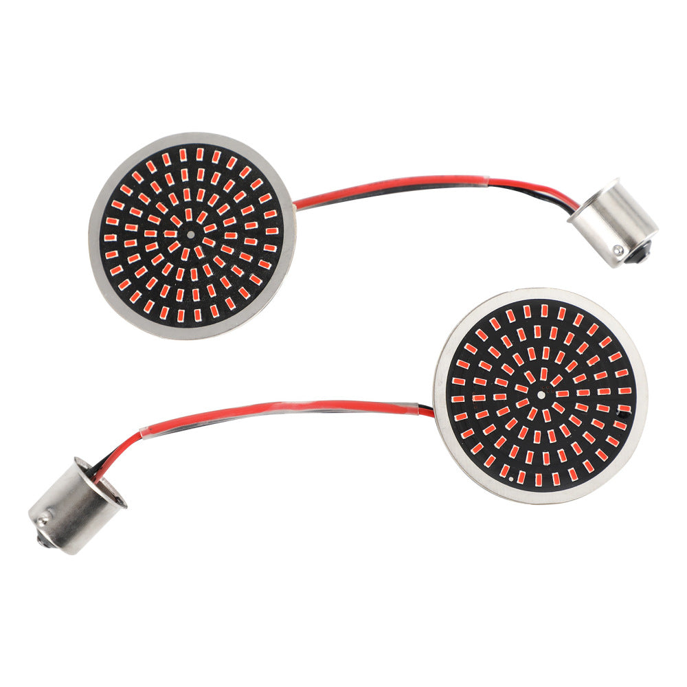 1156 LED Turn Signal Light inserts lampe ajustement pour Softail Touring Dyna Sportster