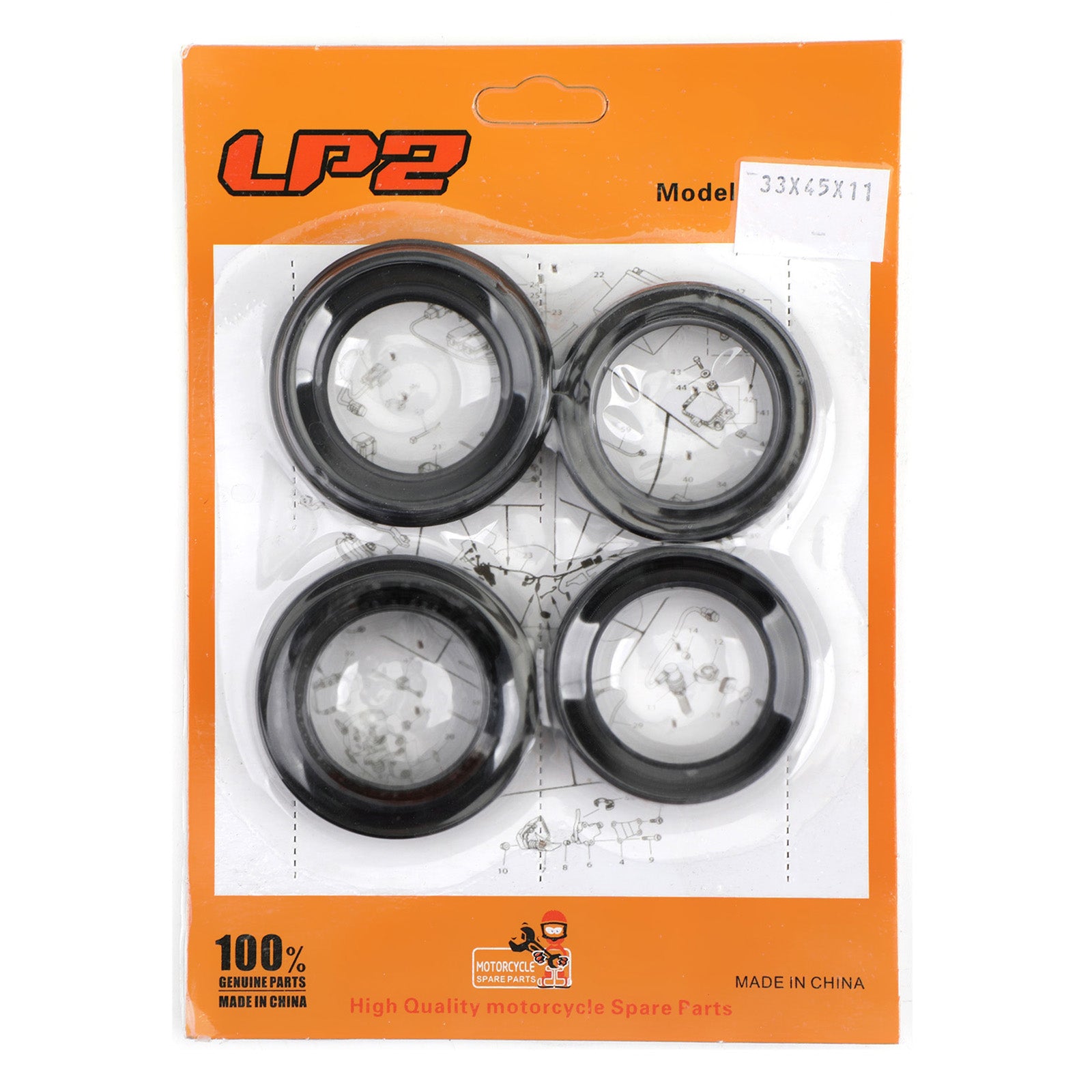 Gaffelpakningsstøvsett for Yamaha YZ80 BW200 TW225 TW200 TW125 TZR50 TZR125 83-18