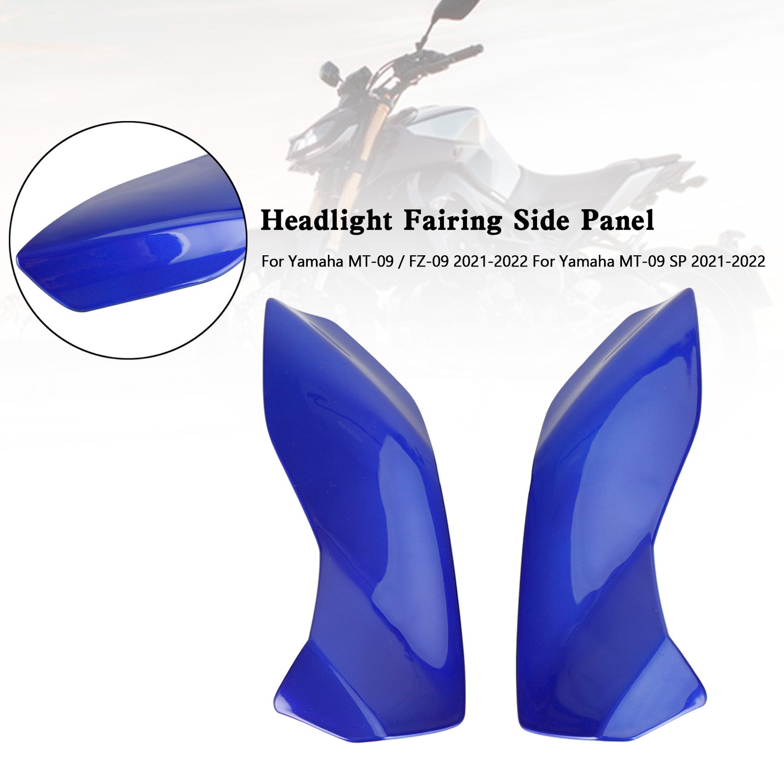 ヘッドライトフェアリングサイドパネルヤマハ MT-09 FZ09 MT-09 SP 2021-2022