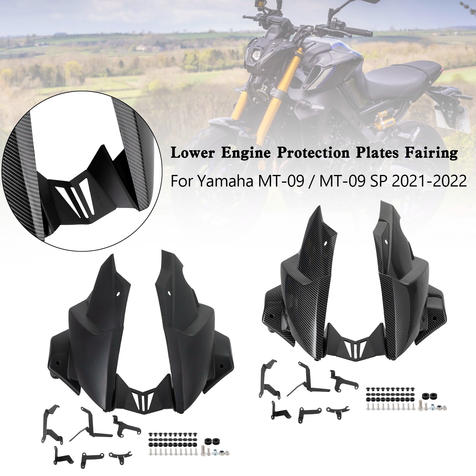 Ermax Belly Pan Lower Engine Side Fairing For Yamaha MT-09 / SP 2021-2022