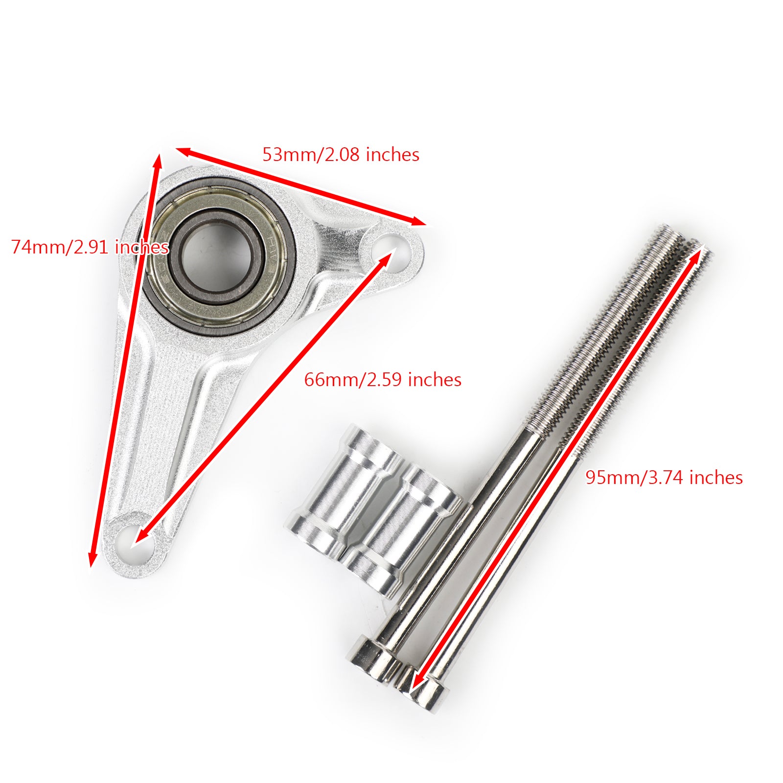 Honda MSX125 GROM 125 13-15 MSX125SF GROM 125 16-19 Hifting girstabilisator m/monteringsbolter Generisk