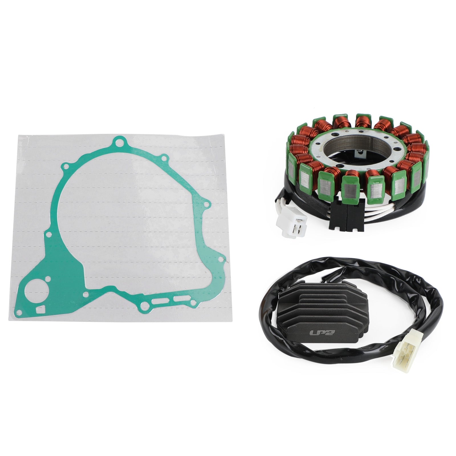 Magneto Stator+Spannungsgleichrichter+Dichtung für Yamaha XVS650 XVS400 Drag Star 00-08 Generisches FedEx Express-Versand