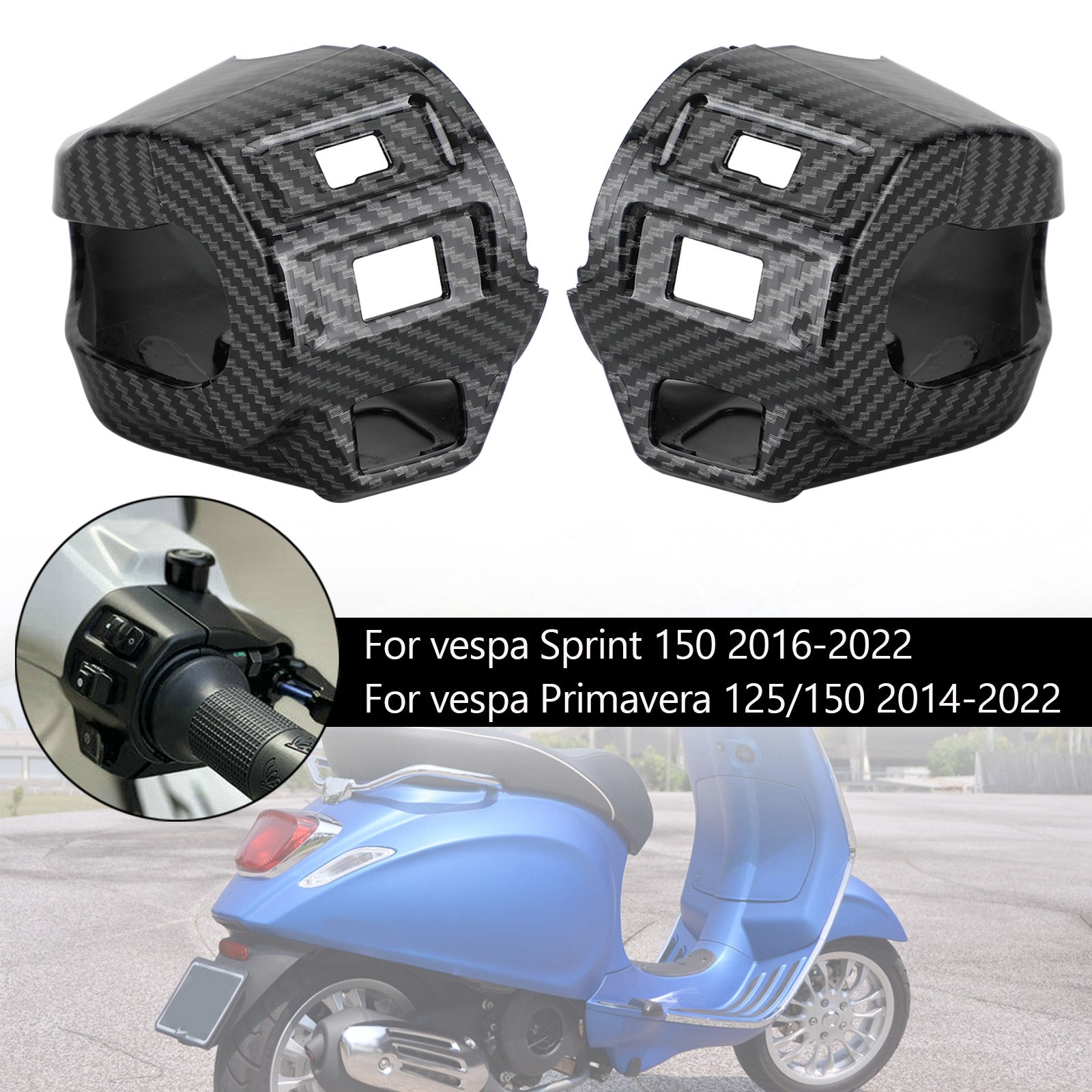 ハンドルバースイッチカバーボタンスプリントプリマベーラ 125 150 2014-2022