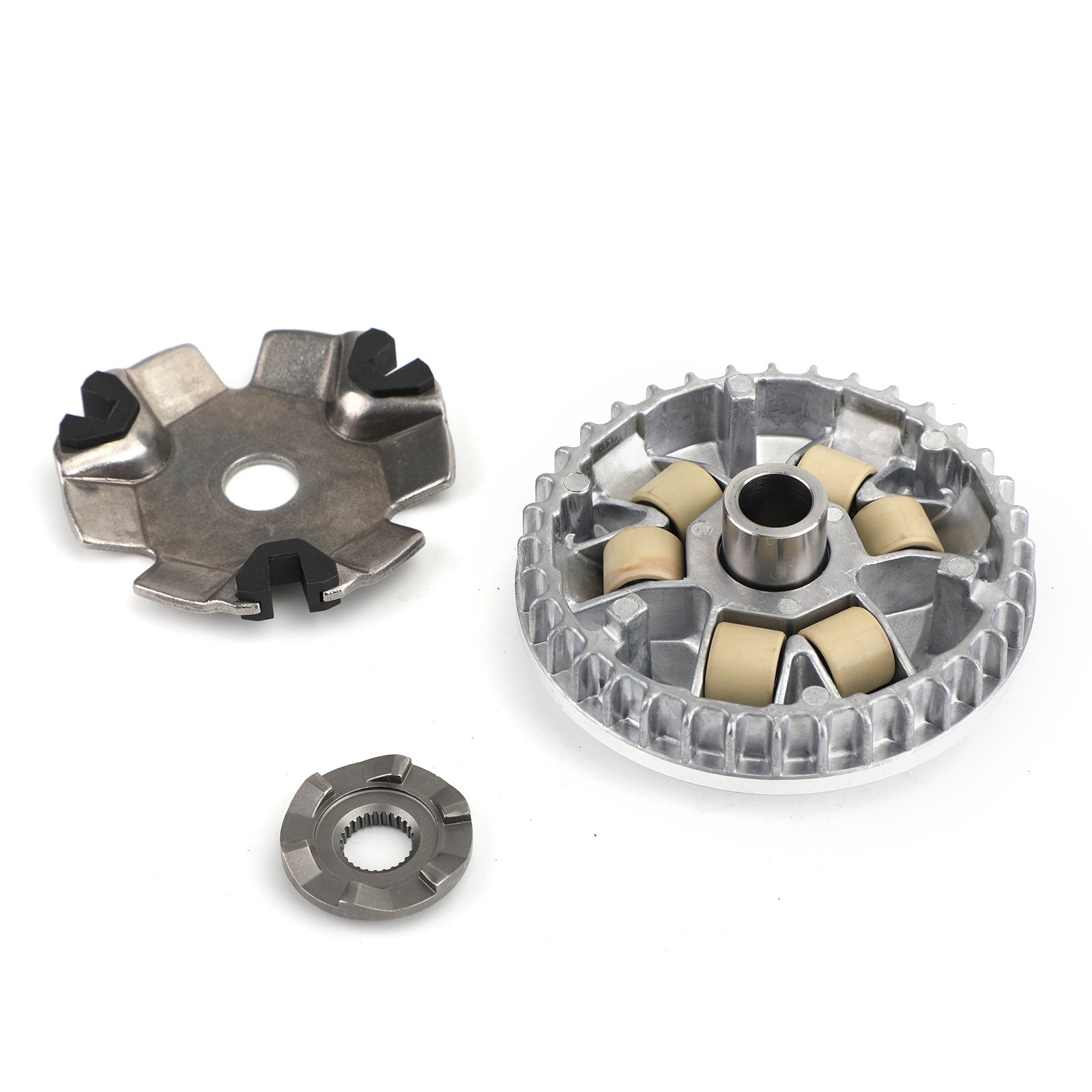 Honda 03-08 SCV100 Lead Beat & 05-08 SCV100F Beat Lead Complete Clutch Face Drive Kit m/Rollers & Shaft