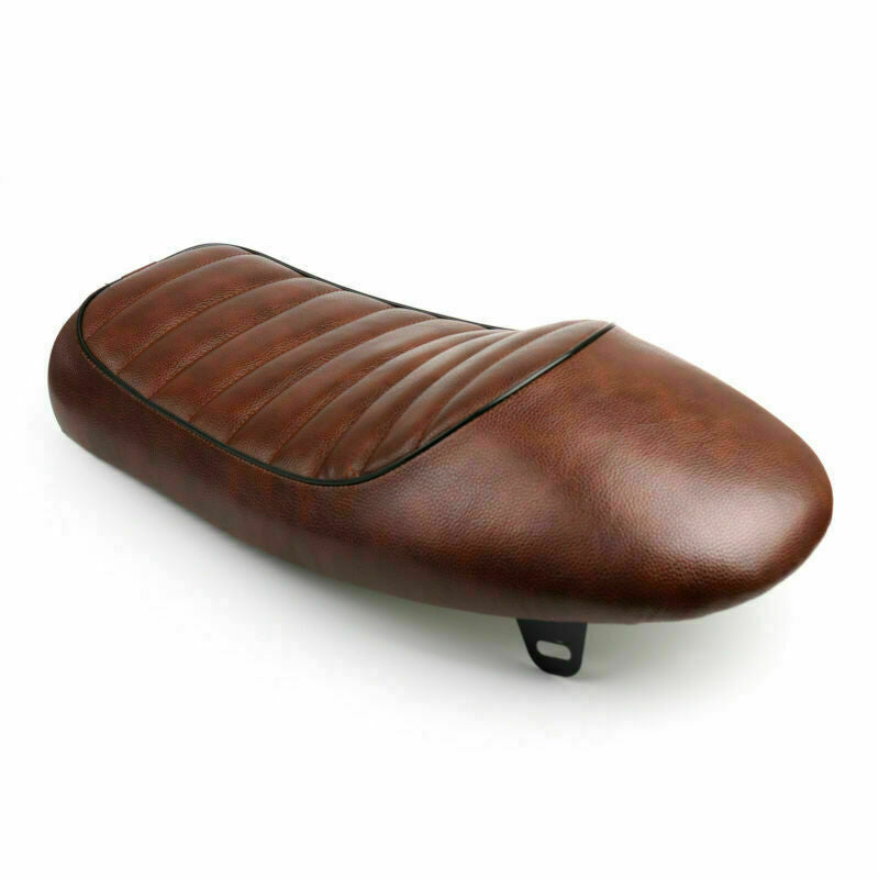 カフェレーサーカスタムスクランブラートラッカーボバー用フラットこぶヴィンテージシート