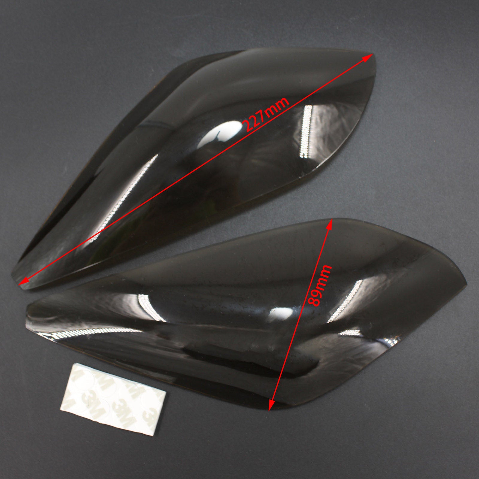 Protección de lente de faro delantero para Yamaha Mt-09 Fj 09 Tracer 16-18? Smoke Generic