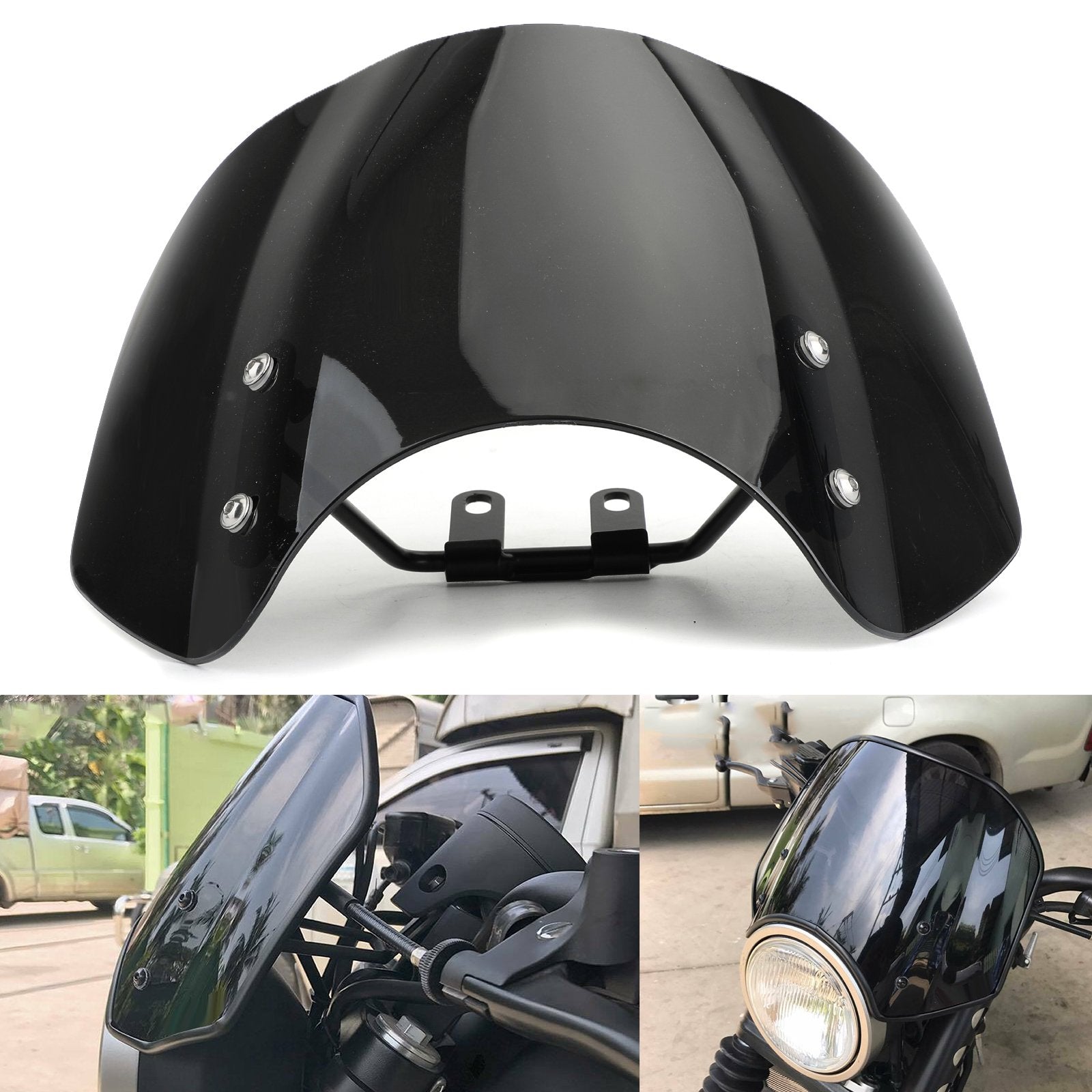 Honda CMX500 Rebel 2018-2019 Windshield Windscreen with Bracket