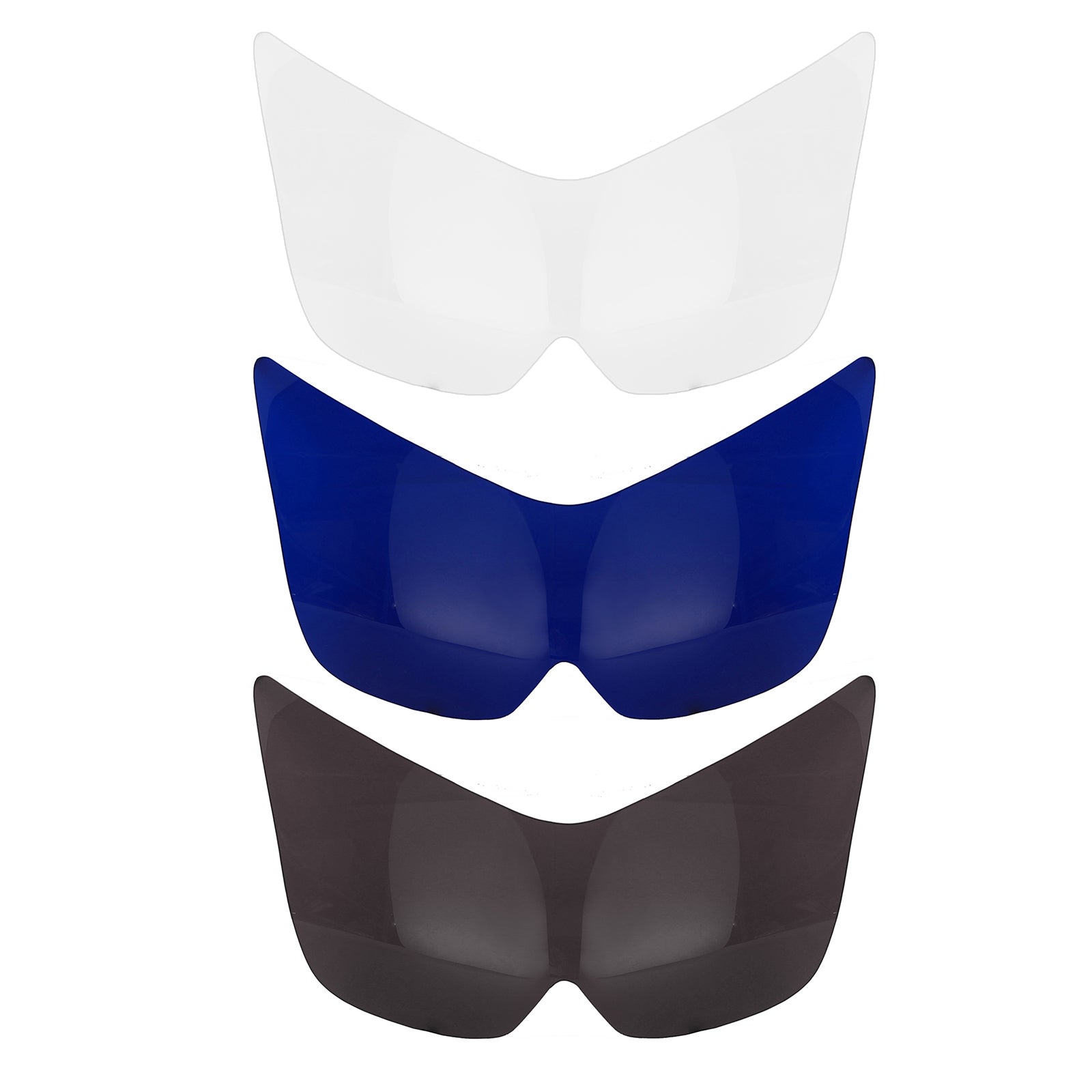 Tampa de proteção contra lentes do farol frontal ajustada para Kawasaki Ninja Z1000 03-06 Blue Generic