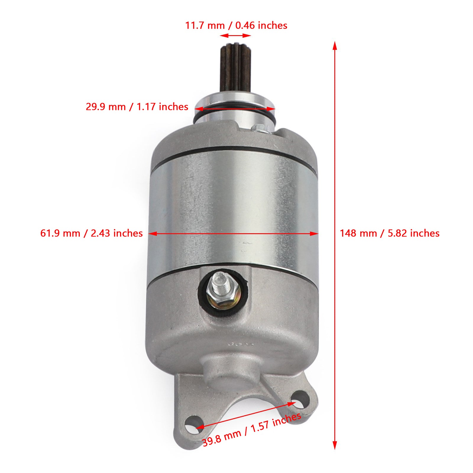 新しいスターター CCW 9 スプラインホンダ CRF250 CRF250X 2004-2019 31200-KSC-671 汎用フェデックスエクスプレス配送