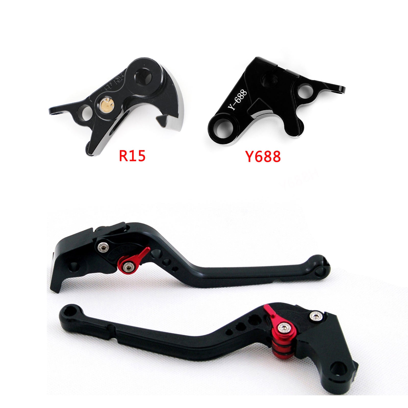 Lång kopplingsbromsspak passar för Yamaha YZF R1/R1M/R1S 2015-2021 YZF R6 2017-2020 Generic