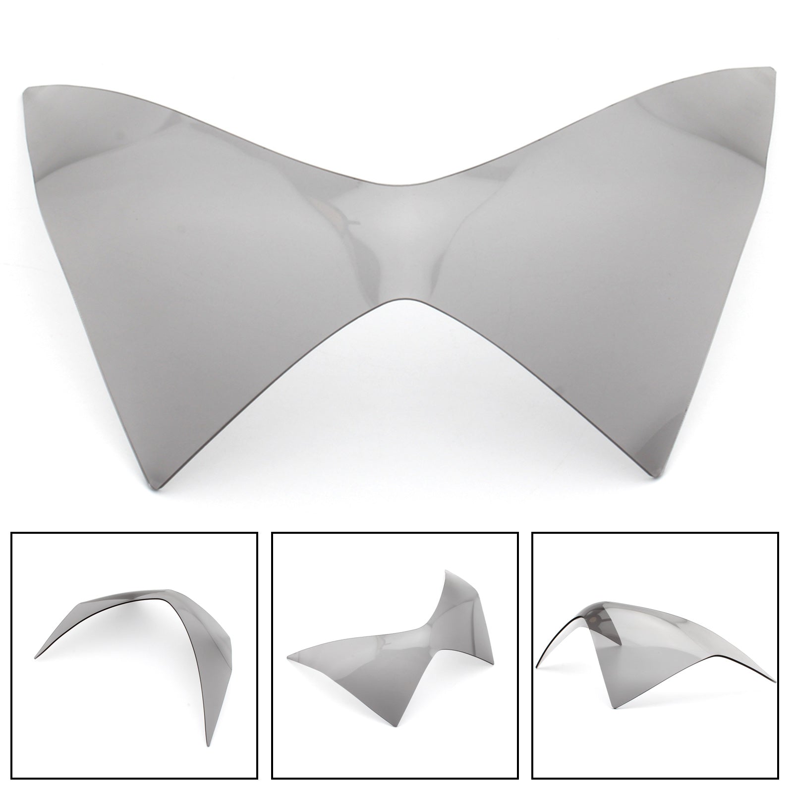 Cubierta de protección de lente de faro delantero para Kawasaki Z250 Z300 Z800 13-16 Smoke Generic