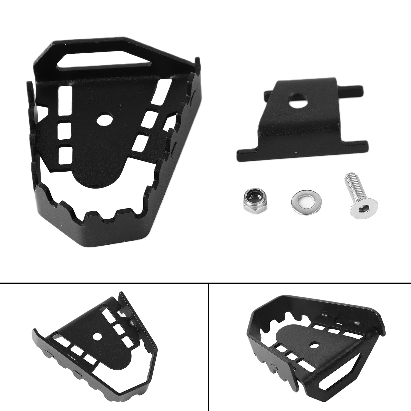 Extensión de pedal de freno de aluminio, clavija ampliadora para F850Gs F750Gs 08-16 09, color plateado genérico