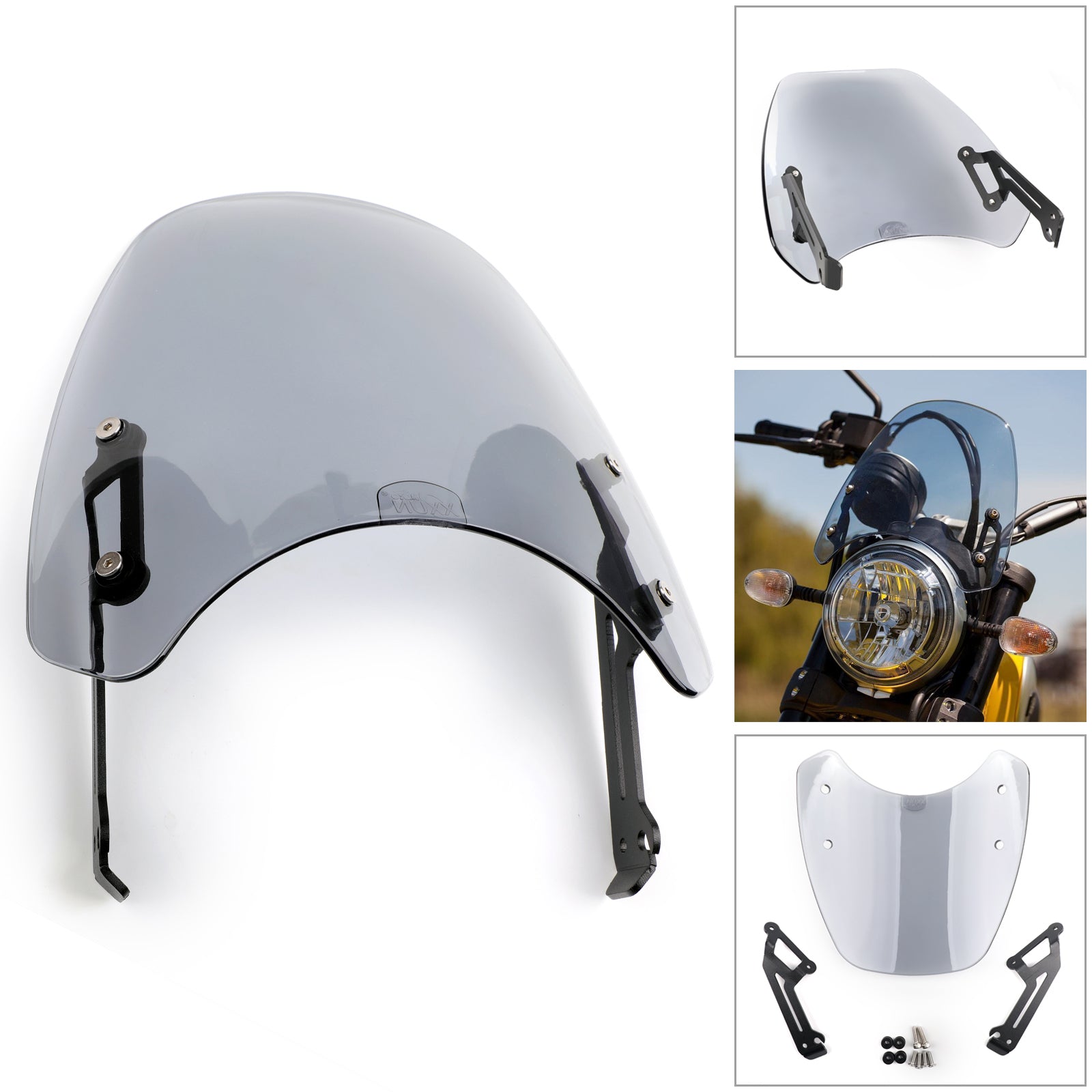 1x para Ducati Scrambler 15-2018 Parabrisas Deflector de viento protección G Genérico