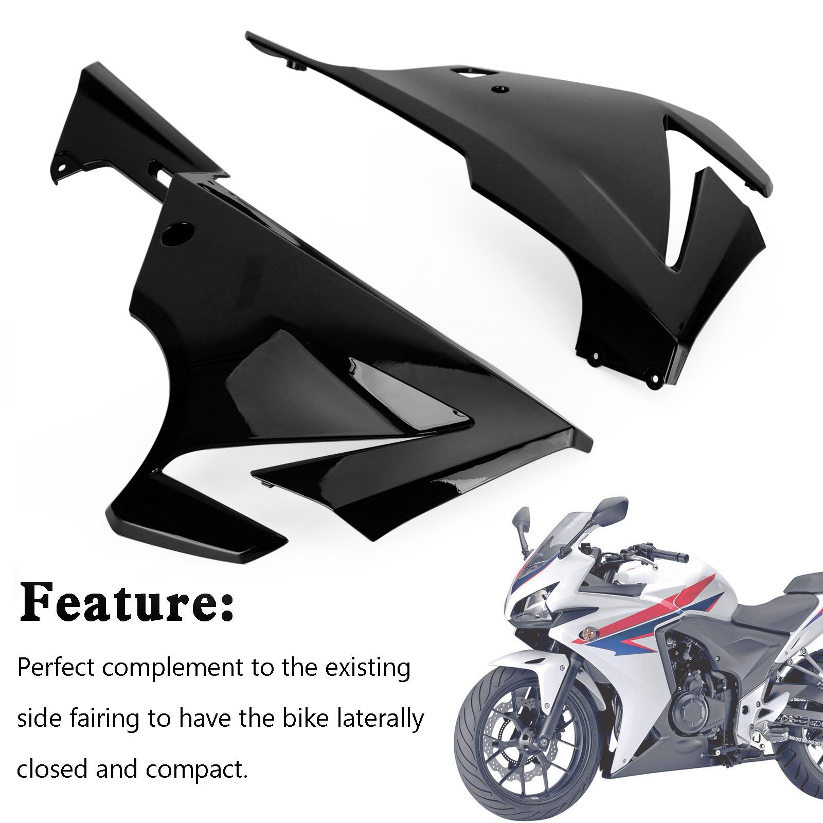 Side frame Panel Cover Fairing Cowl for Honda CBR500R 2019-2021 Generic