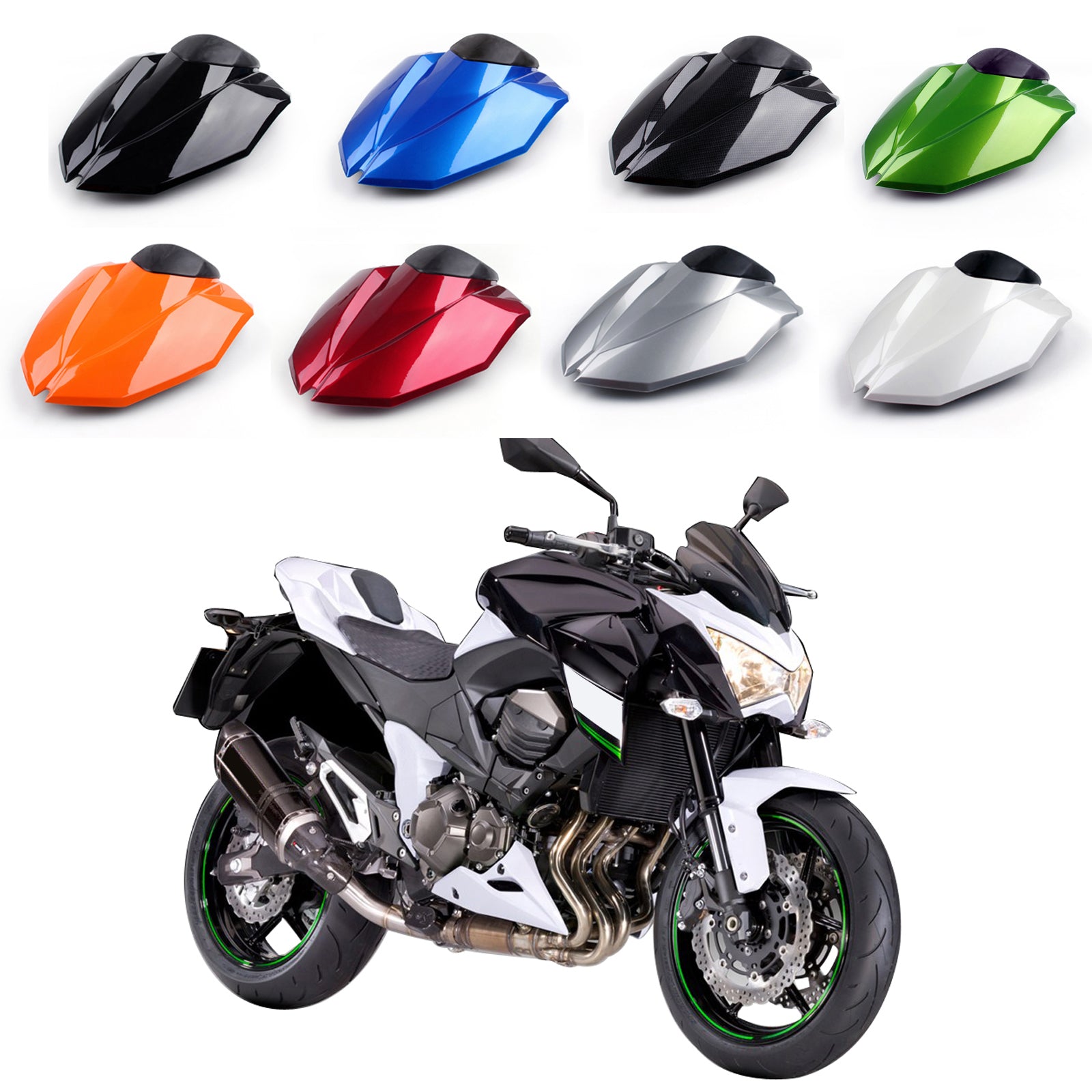 Baksätet omslag Cowl Fit för Kawasaki Z800 2013-2018 Generic