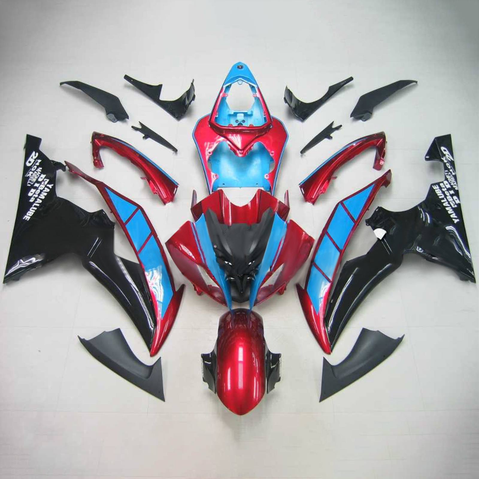 Injection Fairing Kit Bodywork Plastic ABS fit For Yamaha YZF 600 R6 2008-2016
