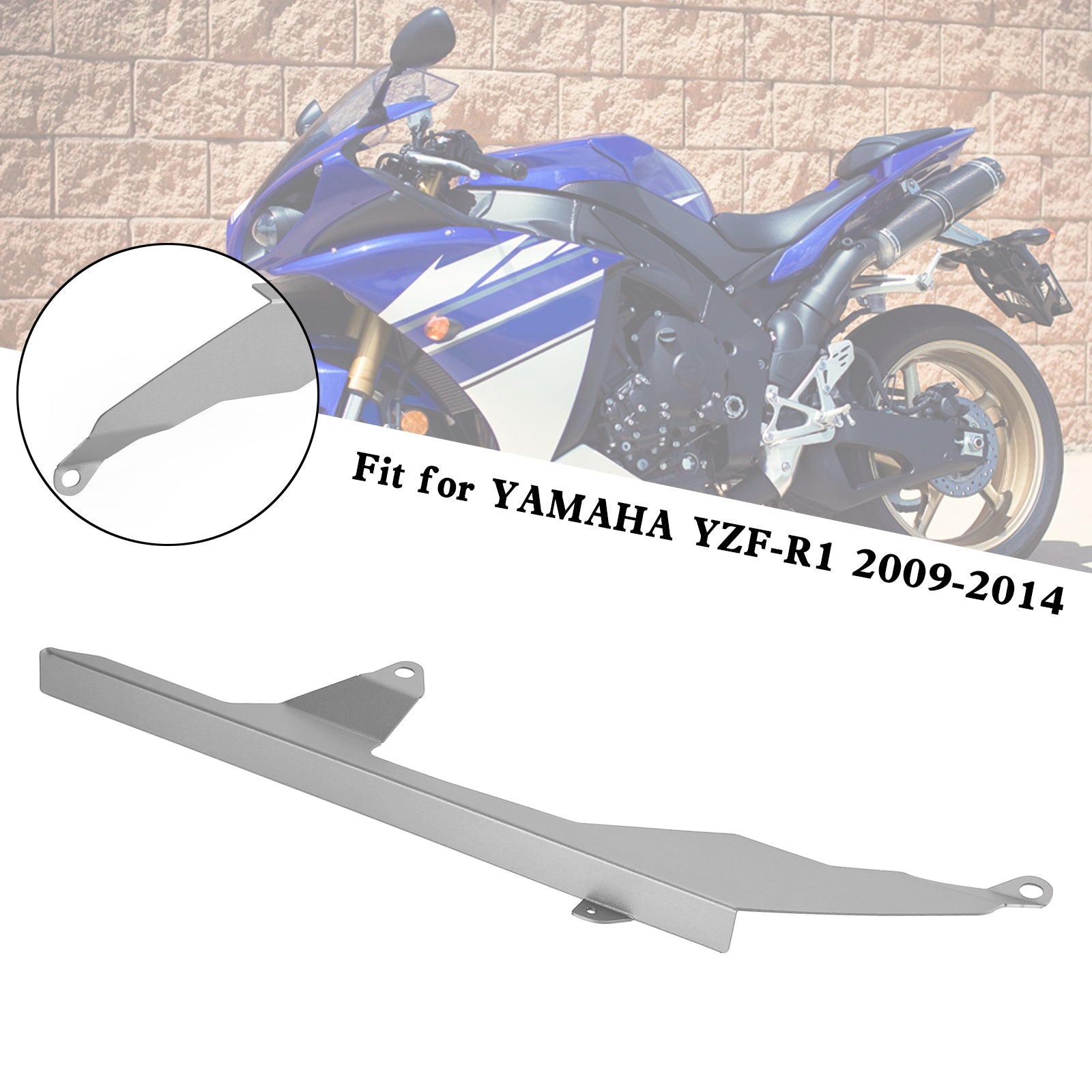 Protector de cadena de piñón trasero para YAMAHA YZF R1 2009-2014 genérico