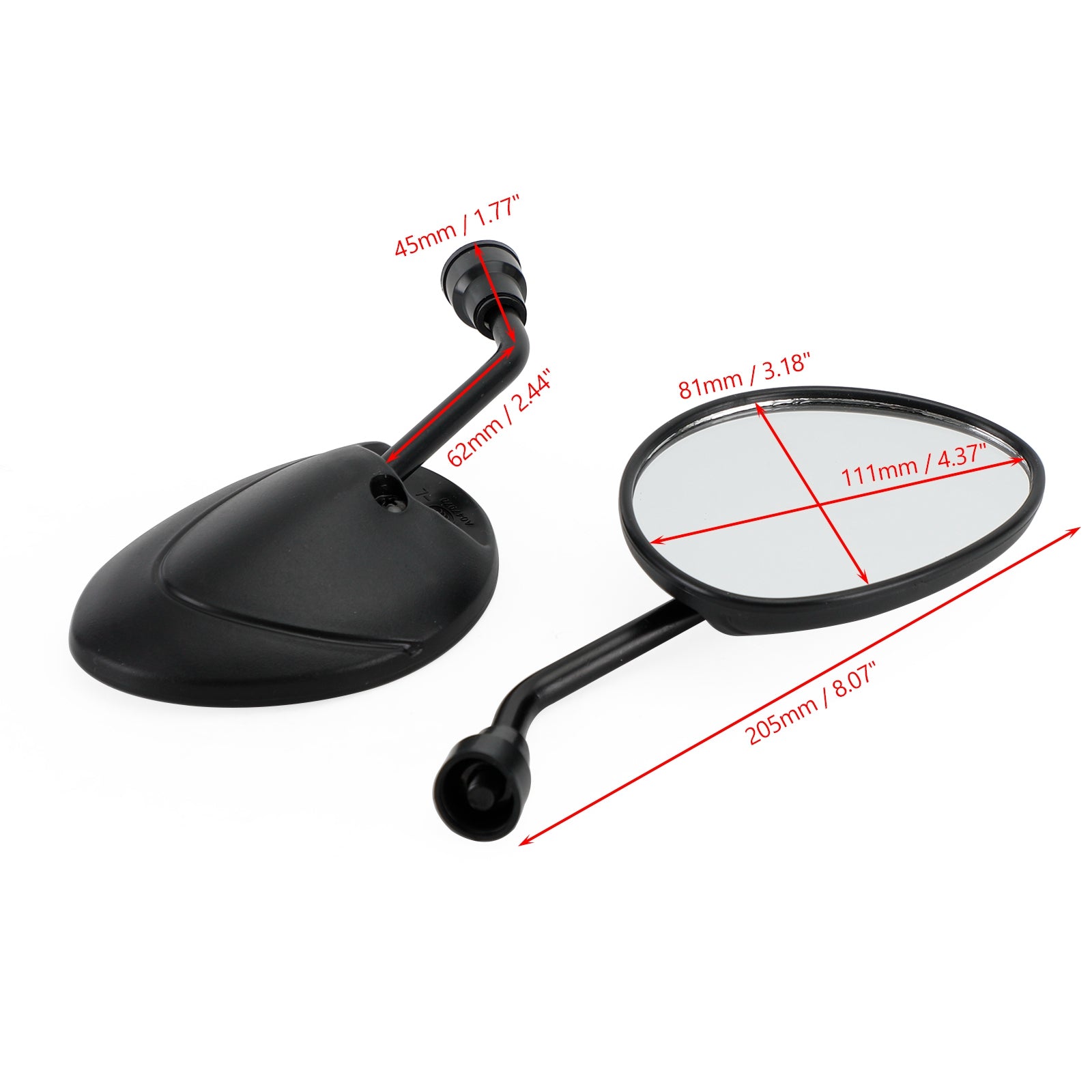 Paire de rétroviseurs M8 pour Piaggio Zip 2T 4T 25 50 100 125 1993-2020 NOUVEAU