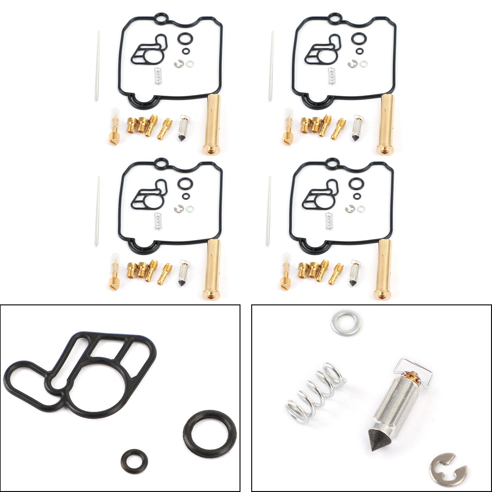 Forgasserreparasjonssett ombyggingsdeler 4 sett for Suzuki Bandit 250 GSF250 GJ74A