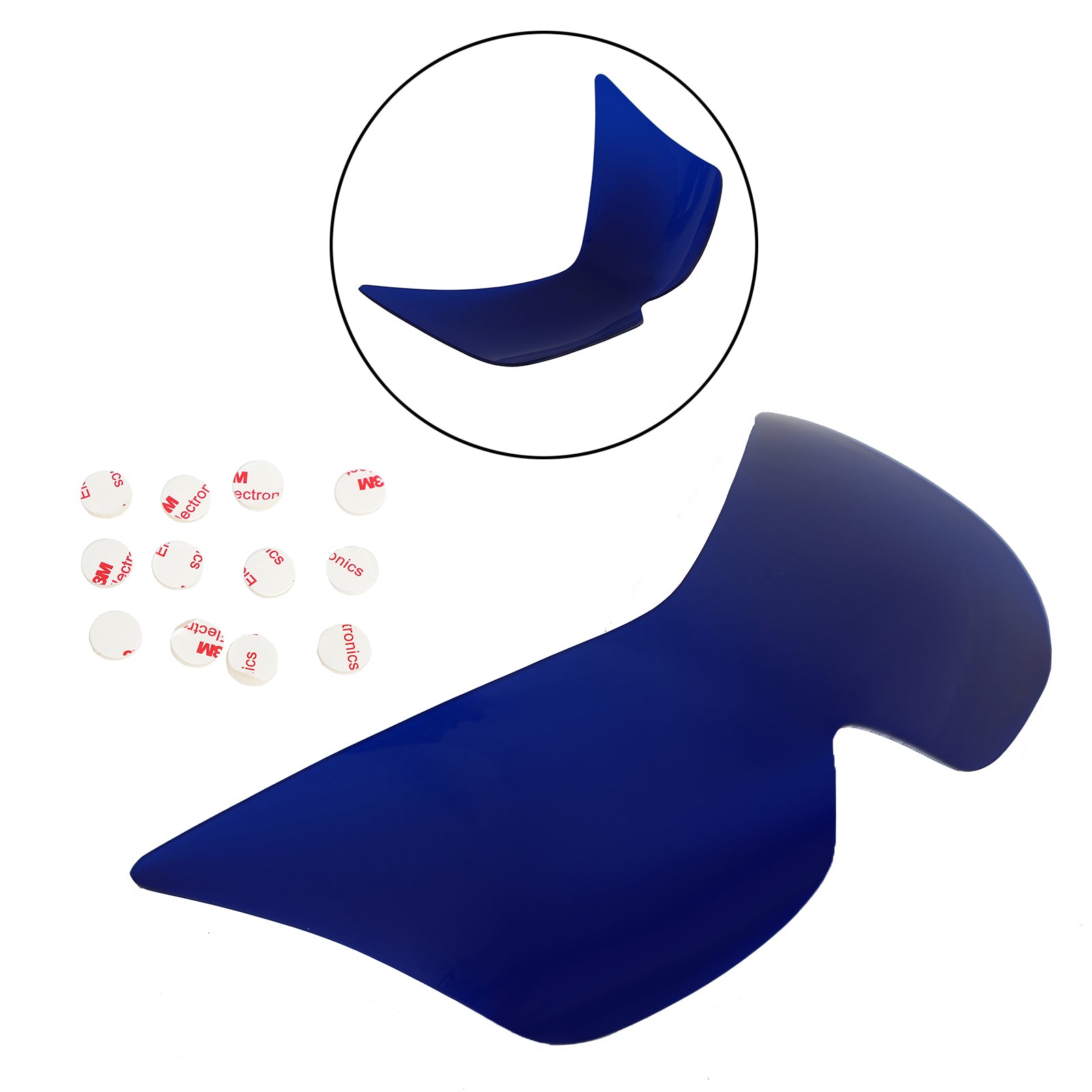 Tampa de proteção contra lentes do farol frontal ajustada para Kawasaki Ninja Z1000 03-06 Blue Generic