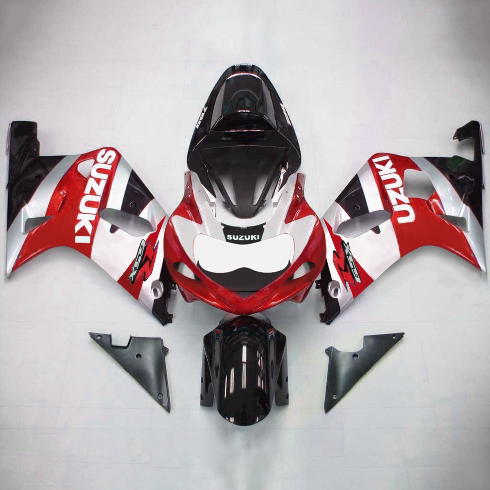 Amotopart Suzuki 01-03 GSXR600 & 00-03 GSXR750 Fairing Sliver Red Kit
