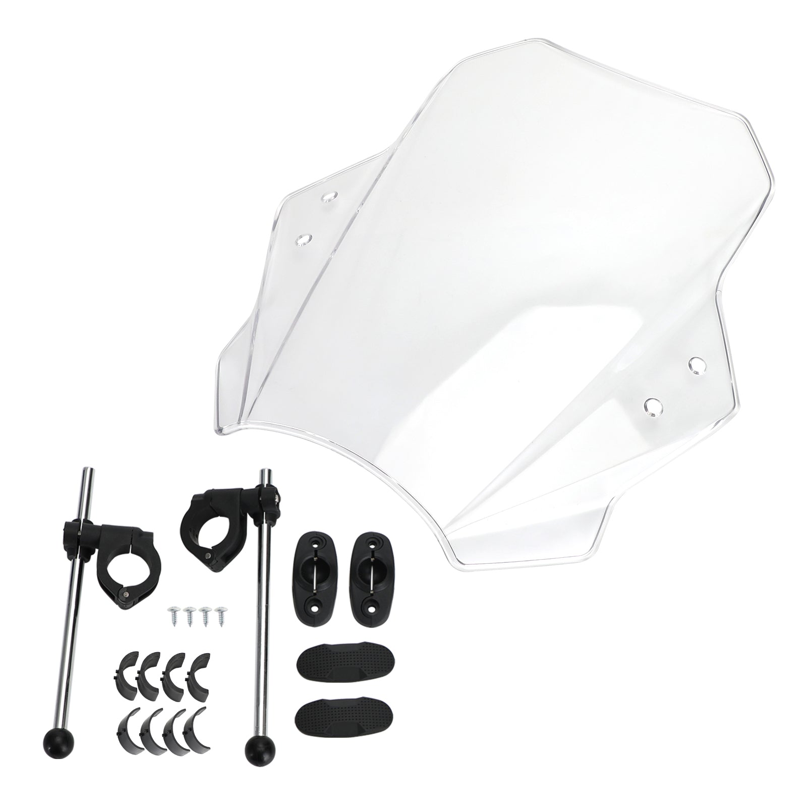 Universal Motorrad einstellbarer Windschirm Windschutzscheibe 22 mm 25 mm 28 mm Lenker Generikum