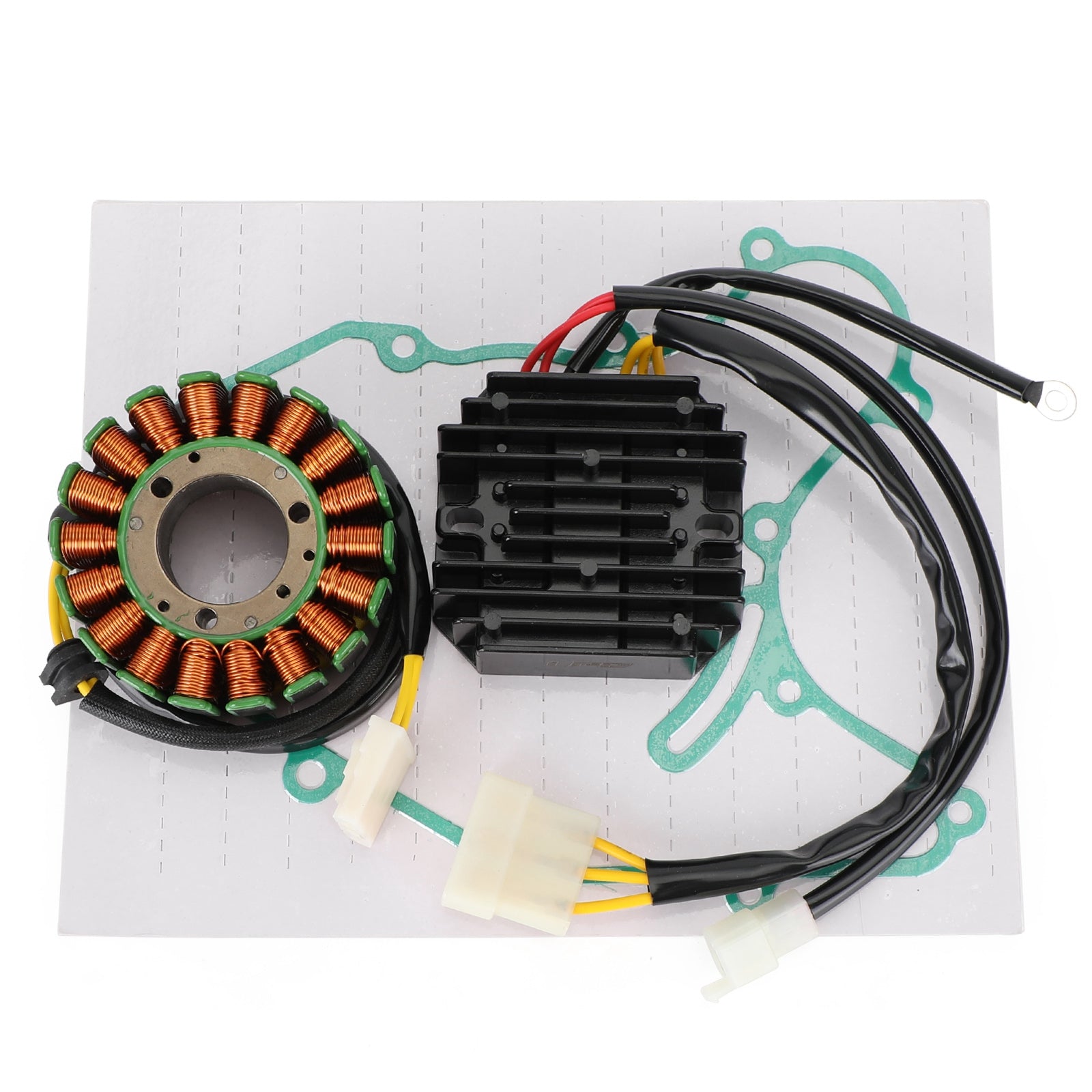 Magneto Coil Stator + Spændingsregulator + pakning Assy til Husqvarna Vitpilen 401 Svartpilen 250 401 2018 2019 2020 2021 Generisk