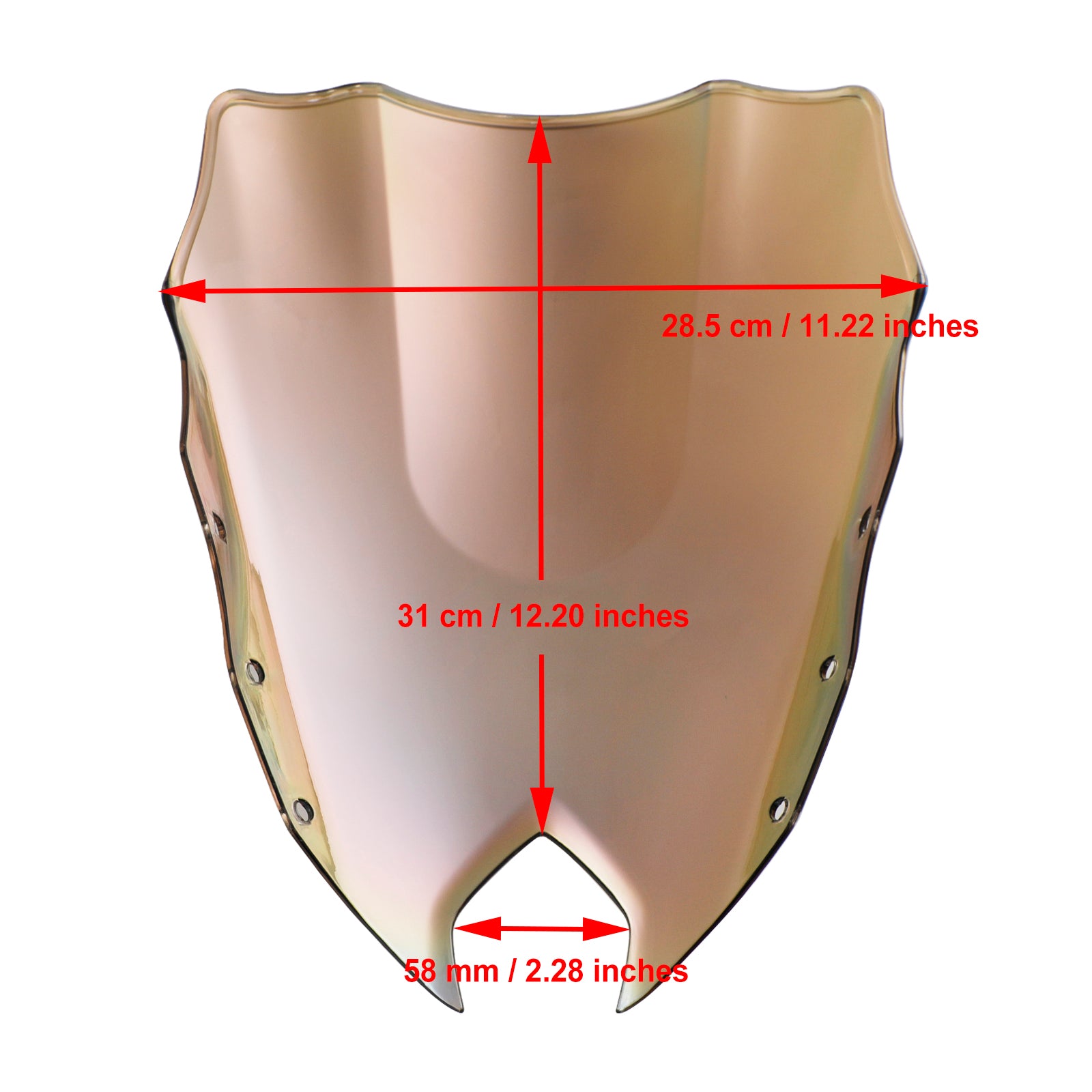 Le pare-brise de moto ABS Ajustement pour Yamaha FZ6R FZ-6R FZS600 2009-2015