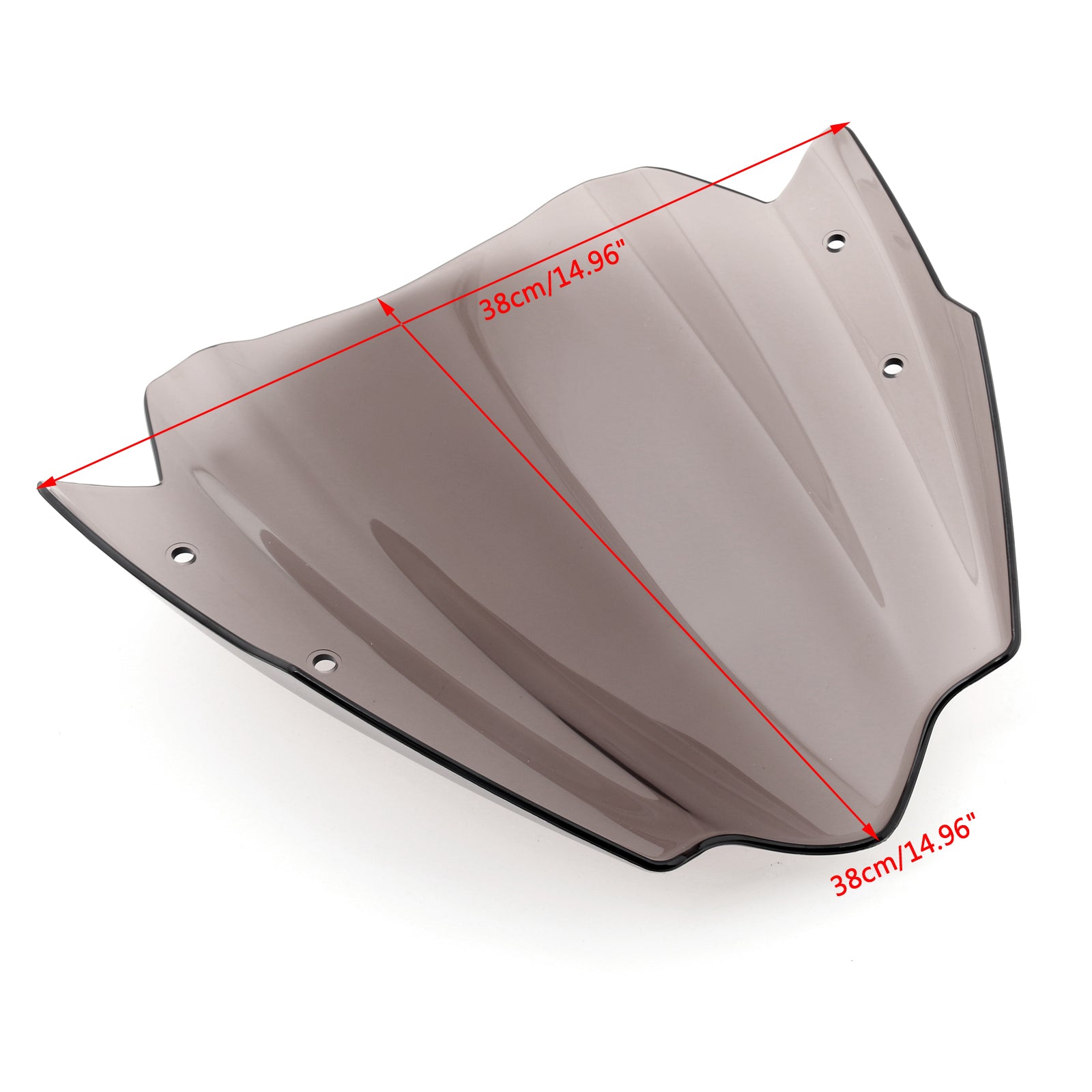 Para-brisa universal para motocicletas 7/8" & 1" Suporte de guidão para Harley Smoke genérico