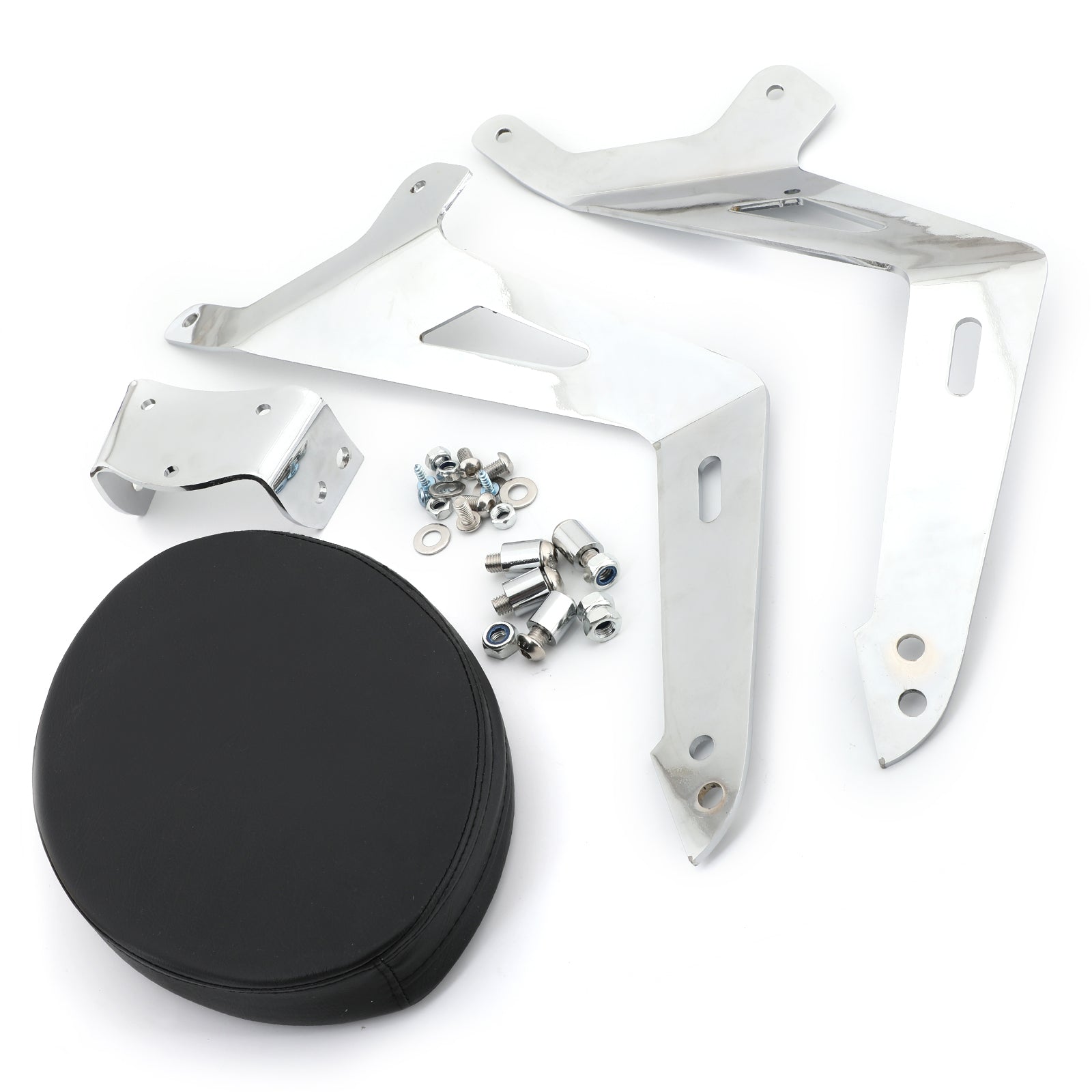 Backrest Sissy Bar For Yamaha Star Stryker Model Upright Pad Bullet Cowl XVS1300 Generic FedEx Express Shipping