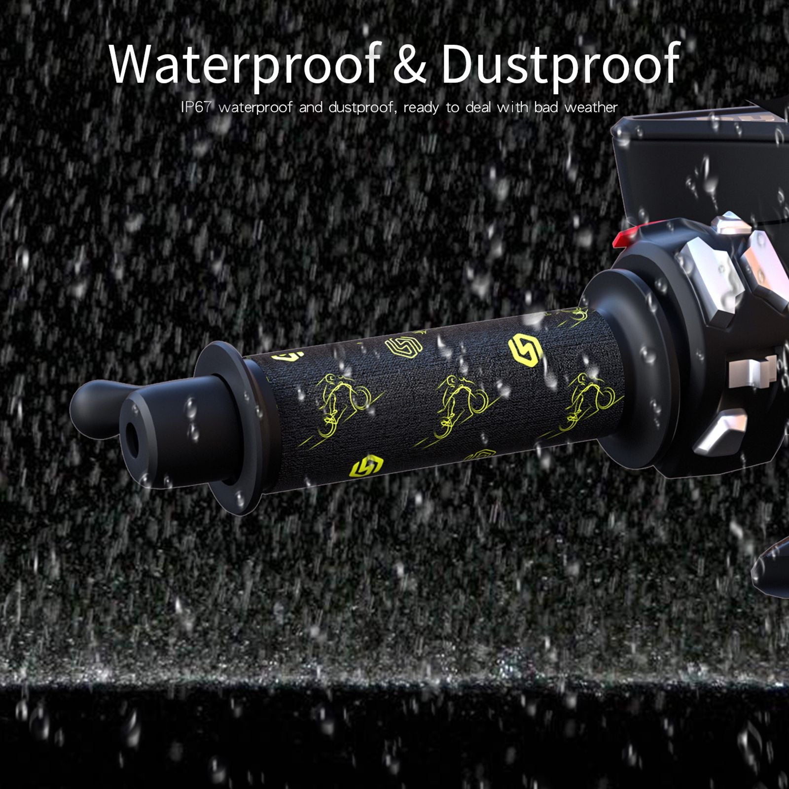 Universal opvarmet styrskrympbare stænger Varmere 12V til generisk motorcykel