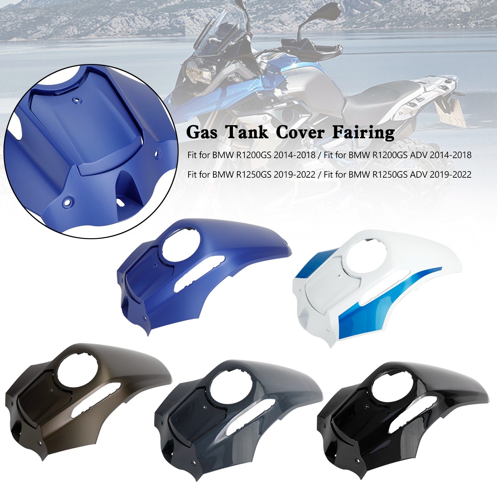 2014-2022 BMW R1200GS ADV R1250GS GASE Tankabdeckung Schutzschutzschutzschutz