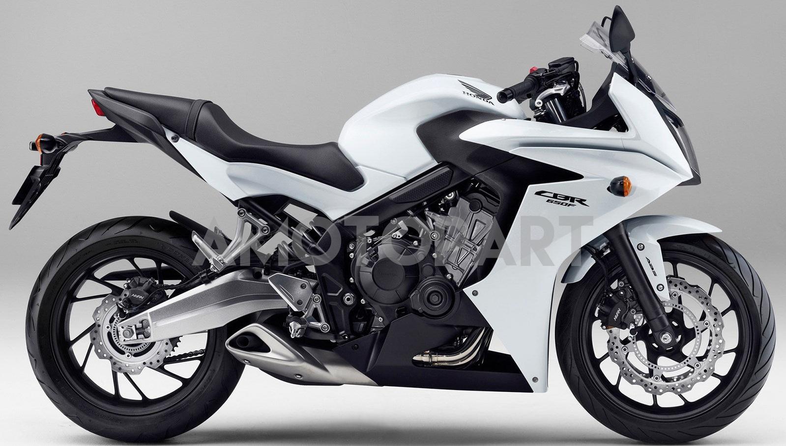 Amotopart Honda CBR650F 2014-2016 White Style1 Fairing Kit