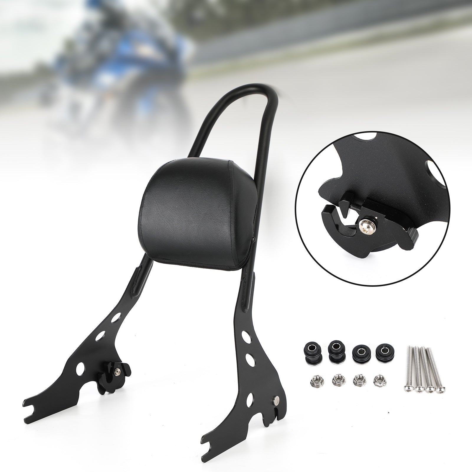 Respaldo del pasajero apto para Harley Street XG 500 750 2015-2021 Genérico