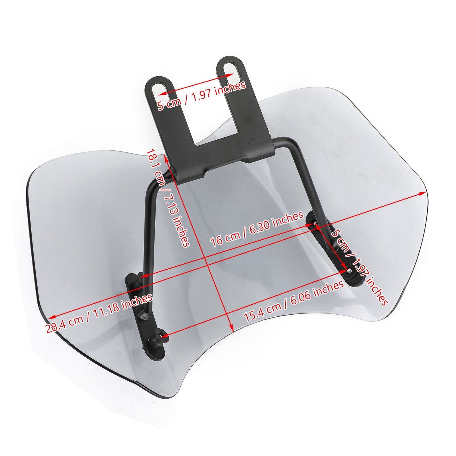 Honda CMX500 Rebel 2018-2019 Windshield Windscreen with Bracket