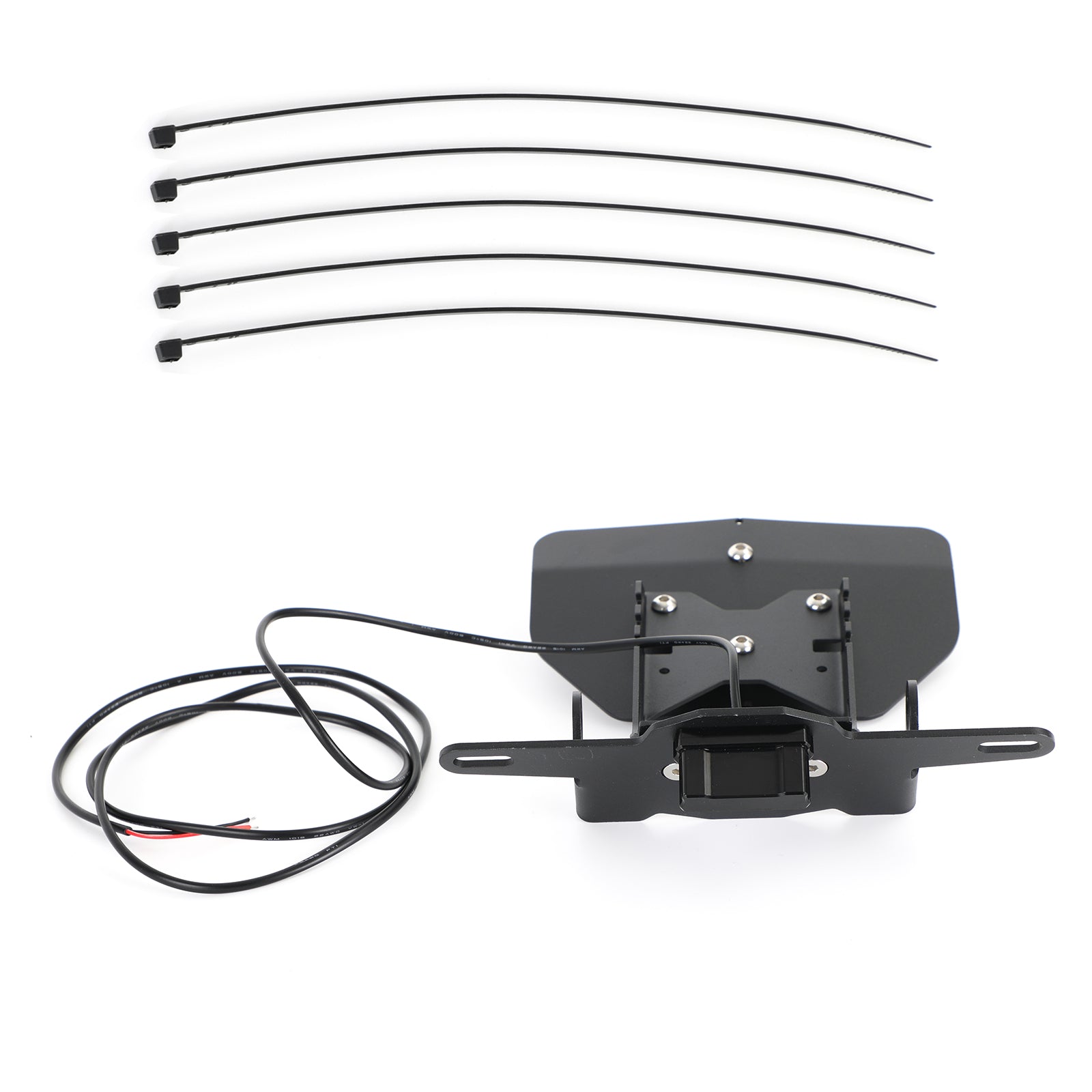 Licensplade Holder Frame Bracket Fit til Suzuki Katana GSX-S1000 2019-2021 Generisk