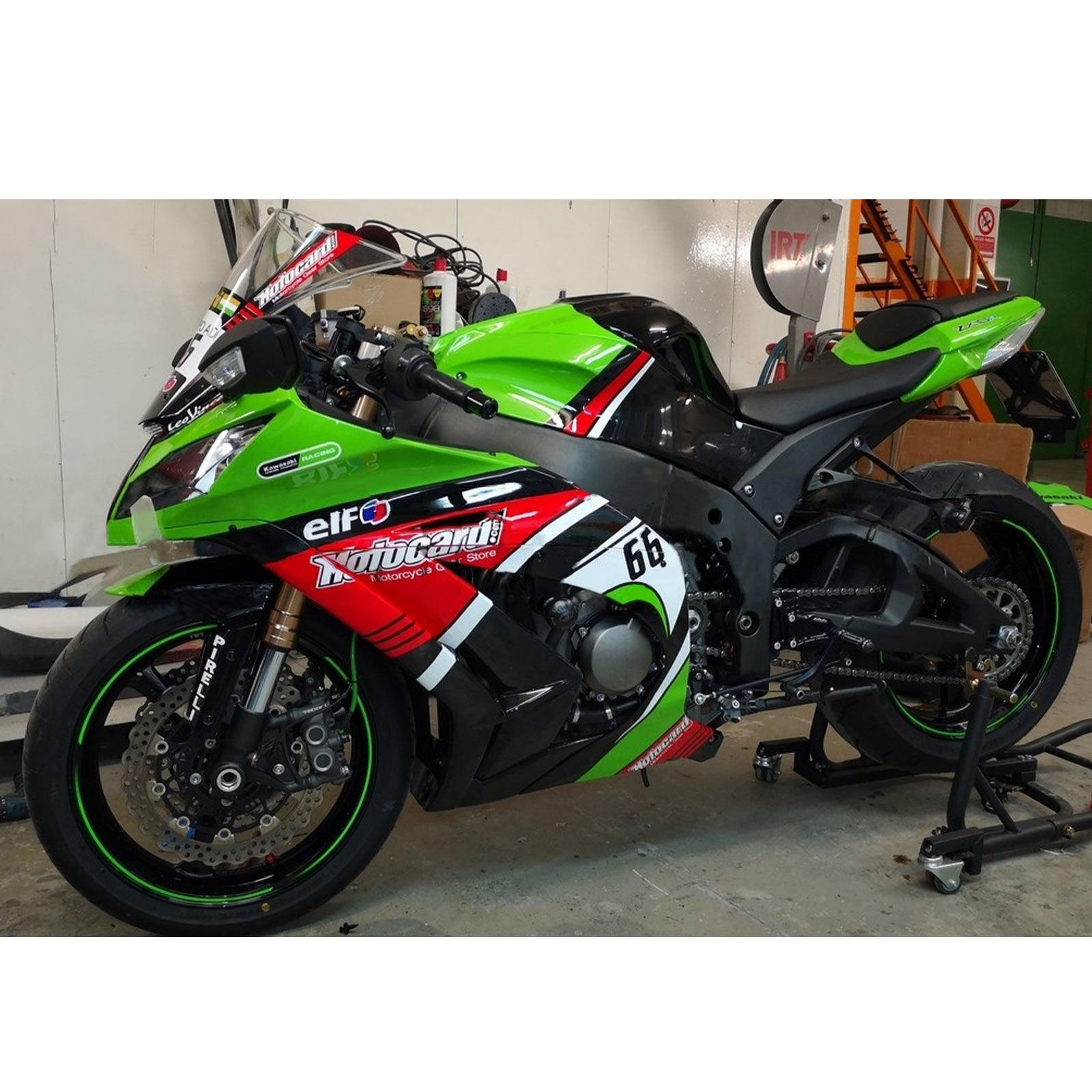 Amotopart Kawasaki ZX10R 2011-2015 Green Fairing Kit