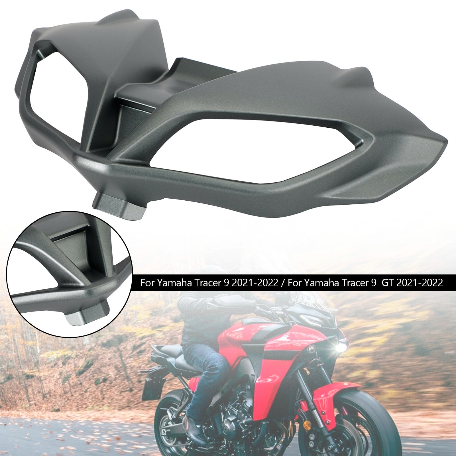 Headlight Fairing Stay Beak Nose Cone For Yamaha Tracer 9 GT 2021-2022
