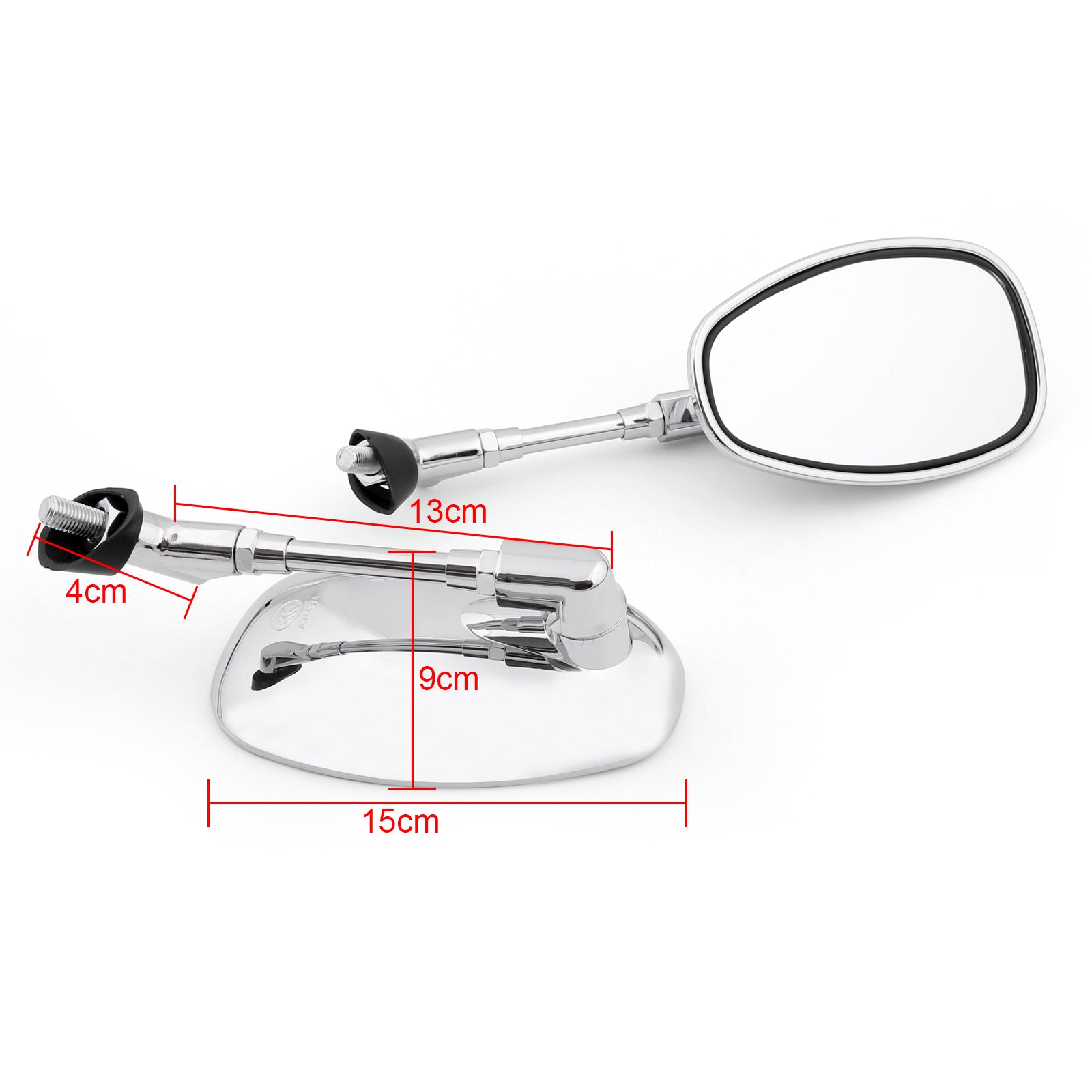 Specchietti retrovisori moto da 10 mm per Suzuki GSF250 Bandit 250/400/600 SV1000 generico