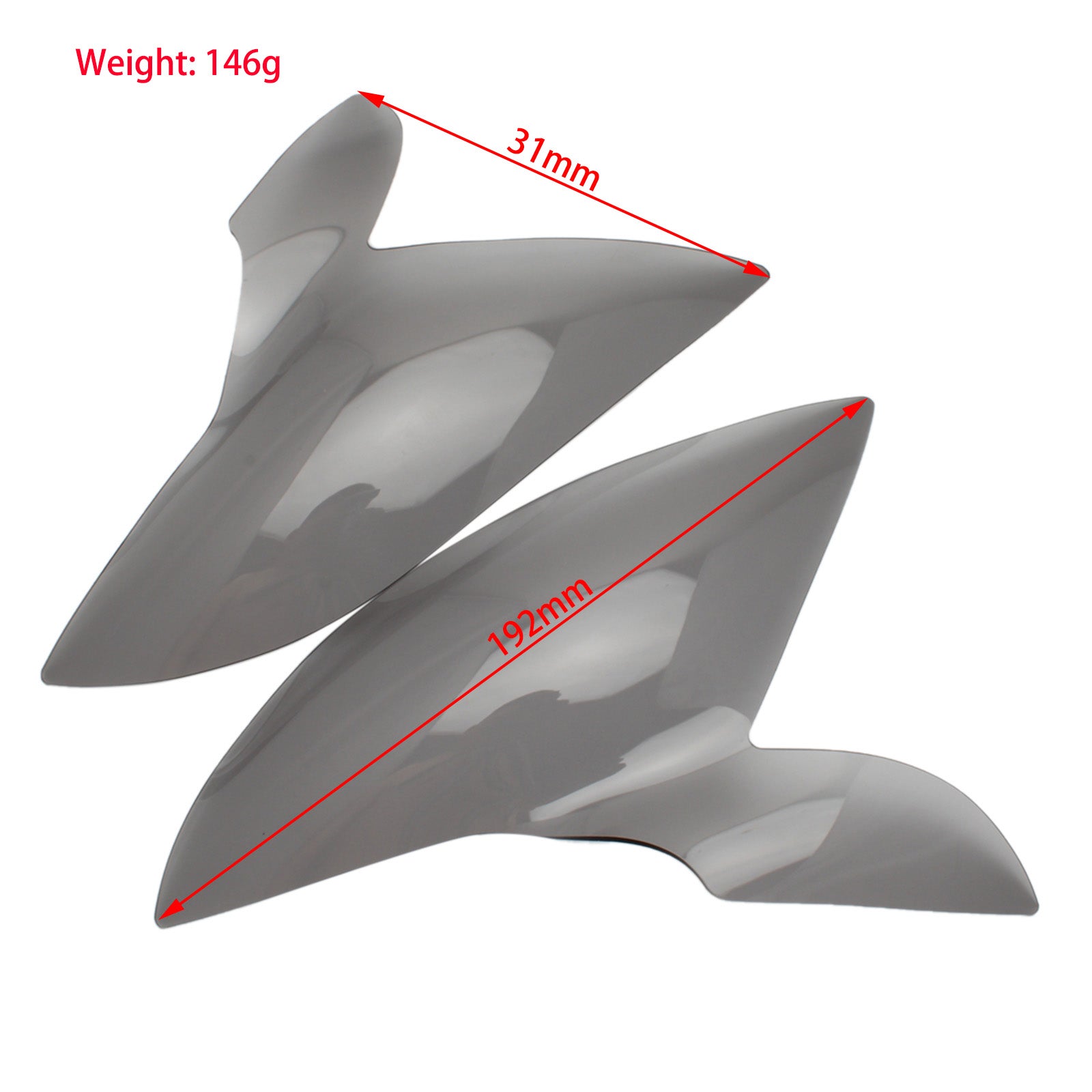 Frontlygterbeskyttelsesdækning Fit til Suzuki GSX-S 1000F 2015-2021 Røggenerisk