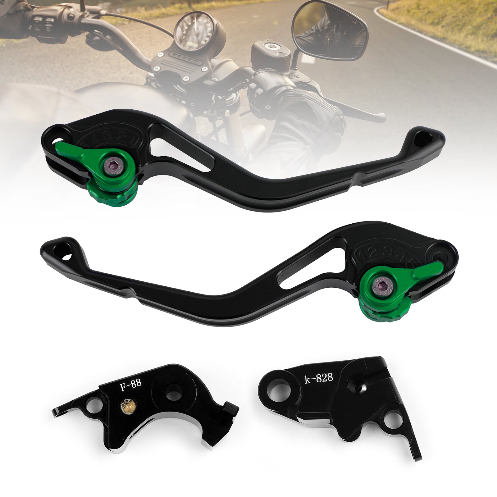 Nouveau levier de frein à embrayage court ajustement pour Kawasaki Z750R Z1000 ZX10R ZX6R/636