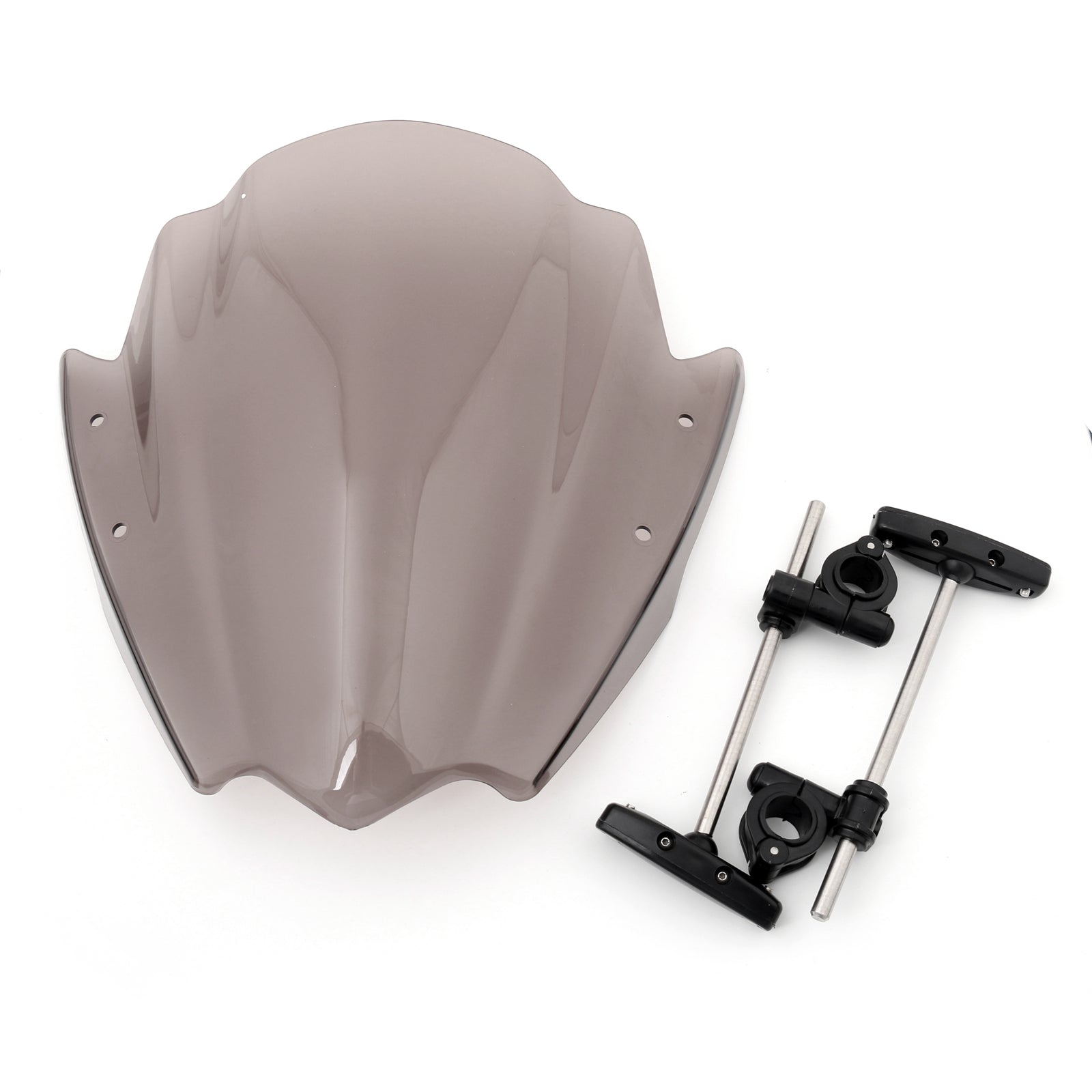 Para-brisa universal para motocicletas 7/8" & 1" Suporte de guidão para Harley Smoke genérico