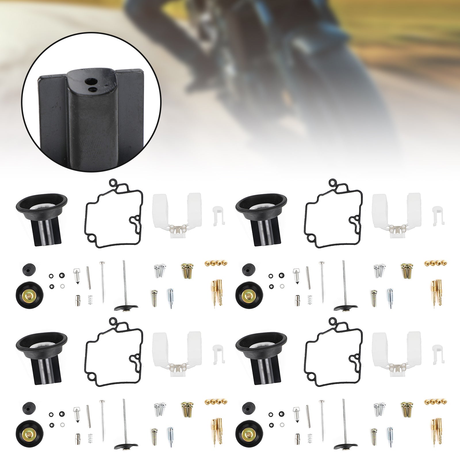 4X KT CVK24 Scooter Racing carburatore generico kit di riparazione carburatore pompa di accelerazione