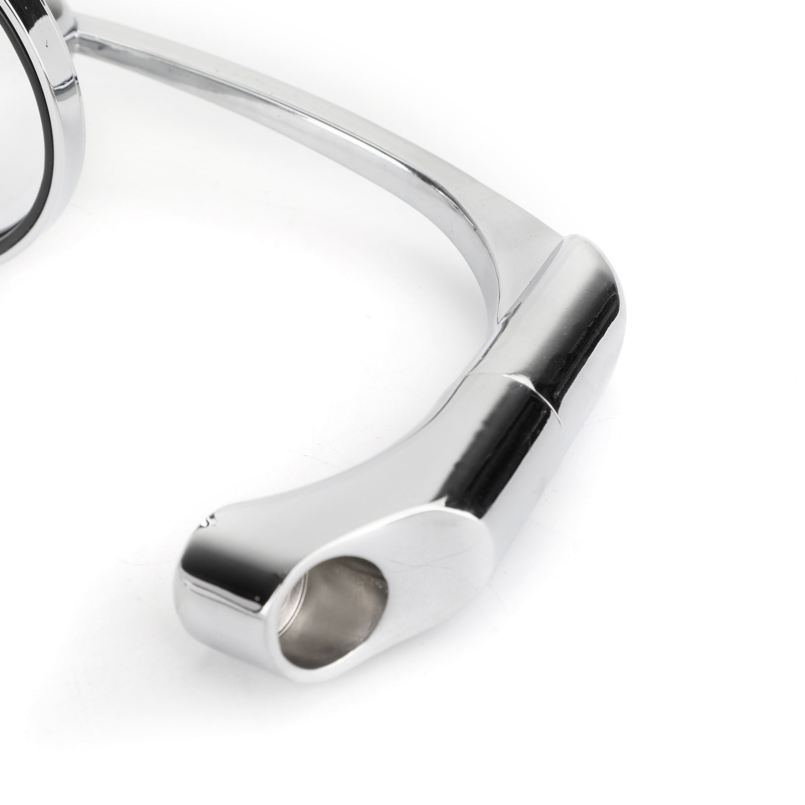 Paar M8 M10 retro L-bar ronde spiegels voor café racer Bobber aangepaste motorfiets generiek