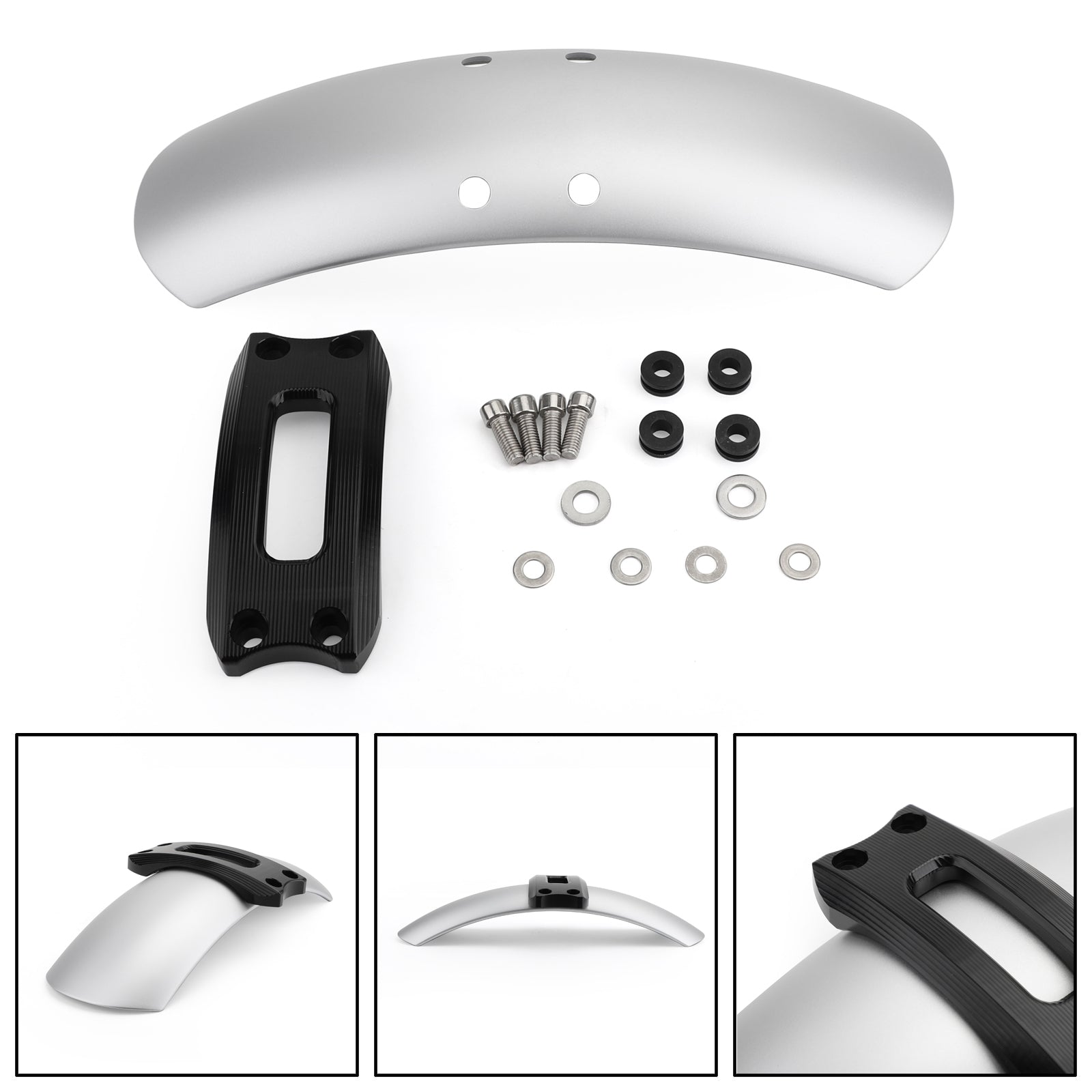 2016-2019 BMW R Nine T Scrambler Front Fender Mutguard Silber