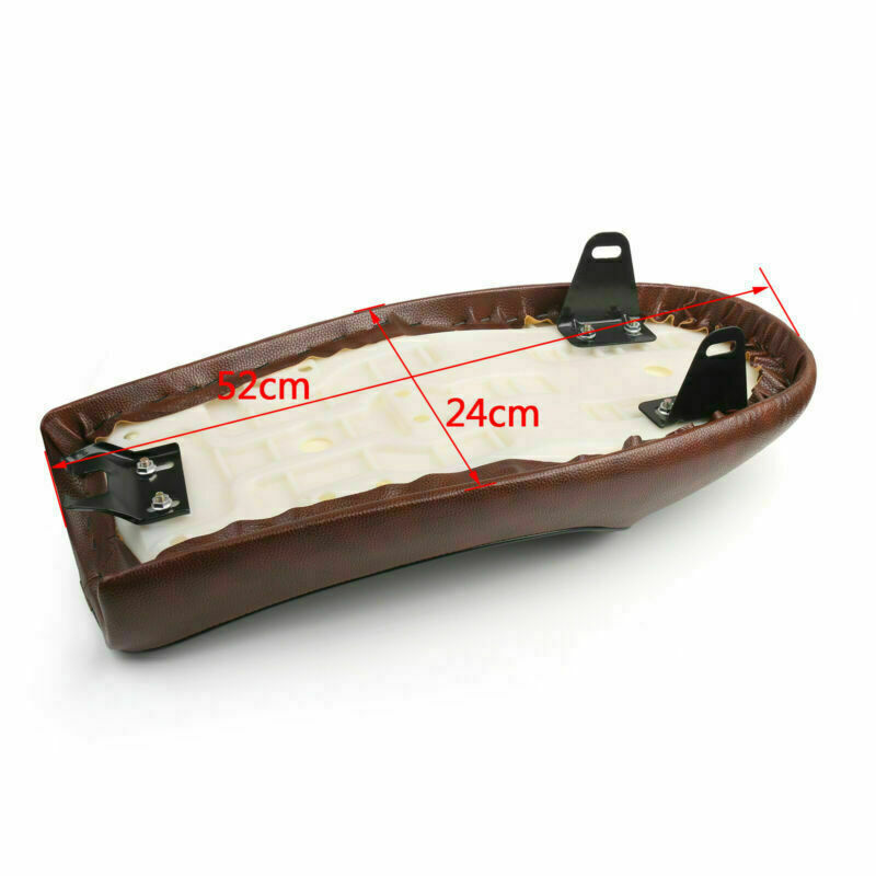 カフェレーサーカスタムスクランブラートラッカーボバー用フラットこぶヴィンテージシート