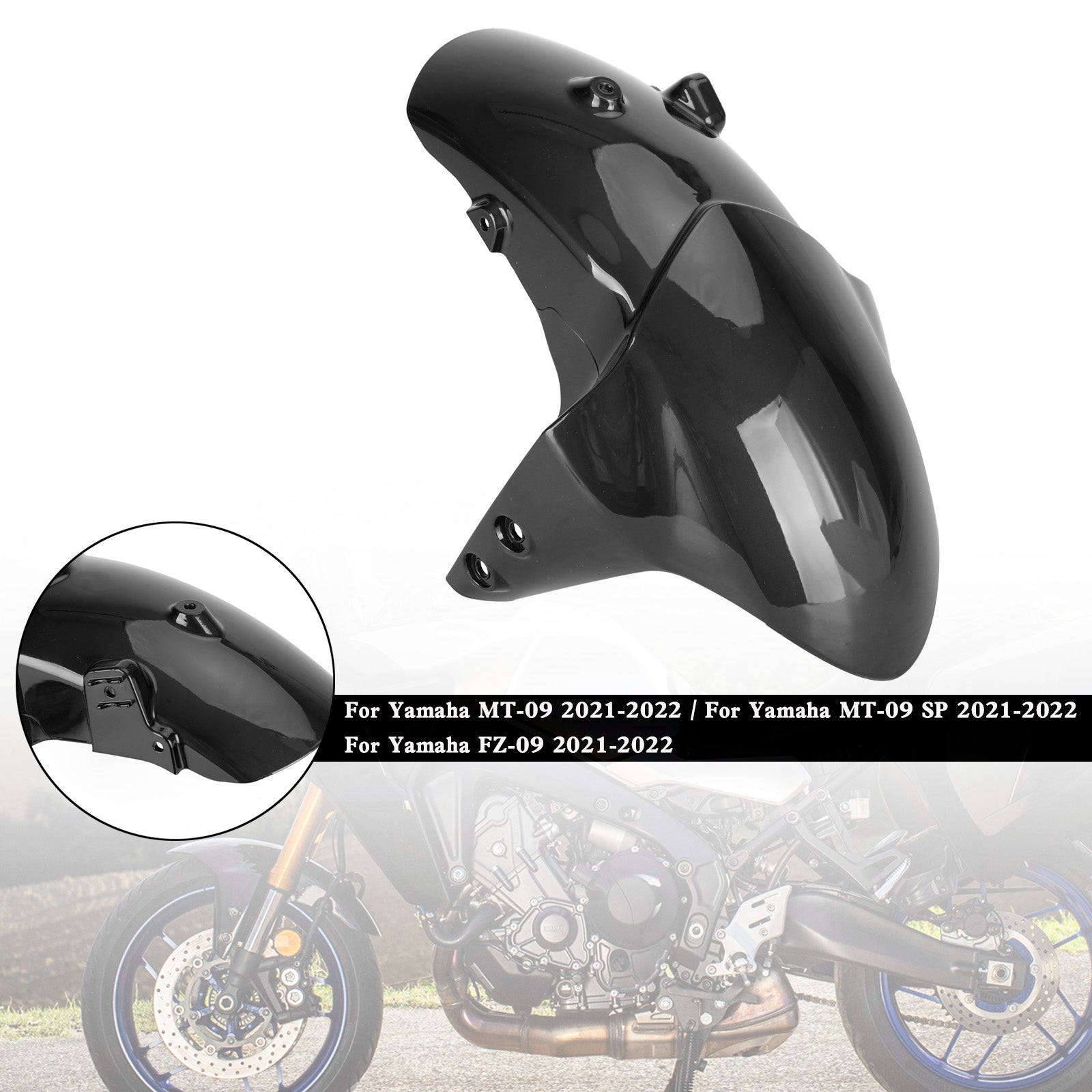 CARDINGO DE MUDA DEL FENDER Front para Yamaha MT-09/SP FZ-09 21-23 XSR900/GP 22-25