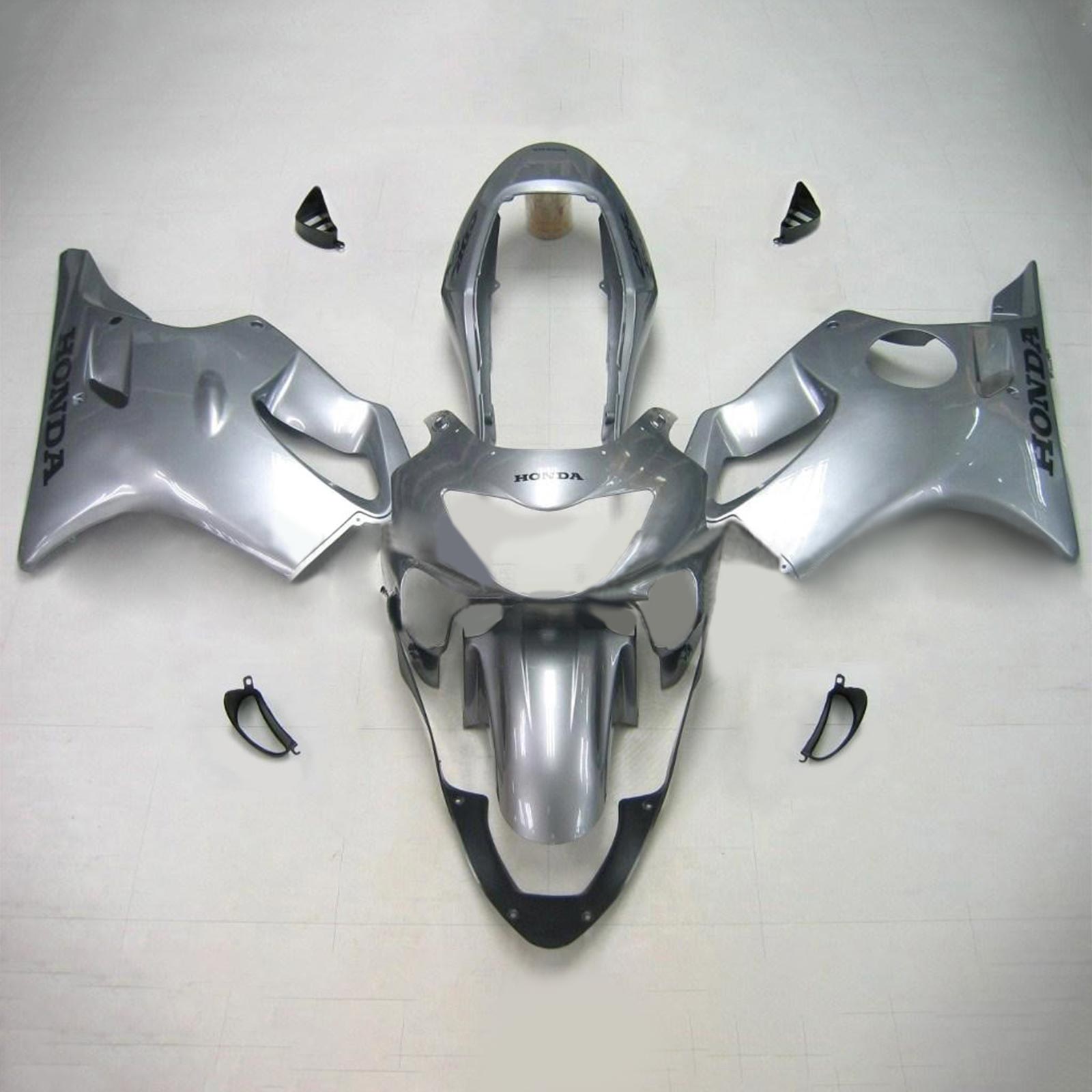 Amotopart Honda CBR600F4 1999-2000 Grå&SLever-kåbesæt
