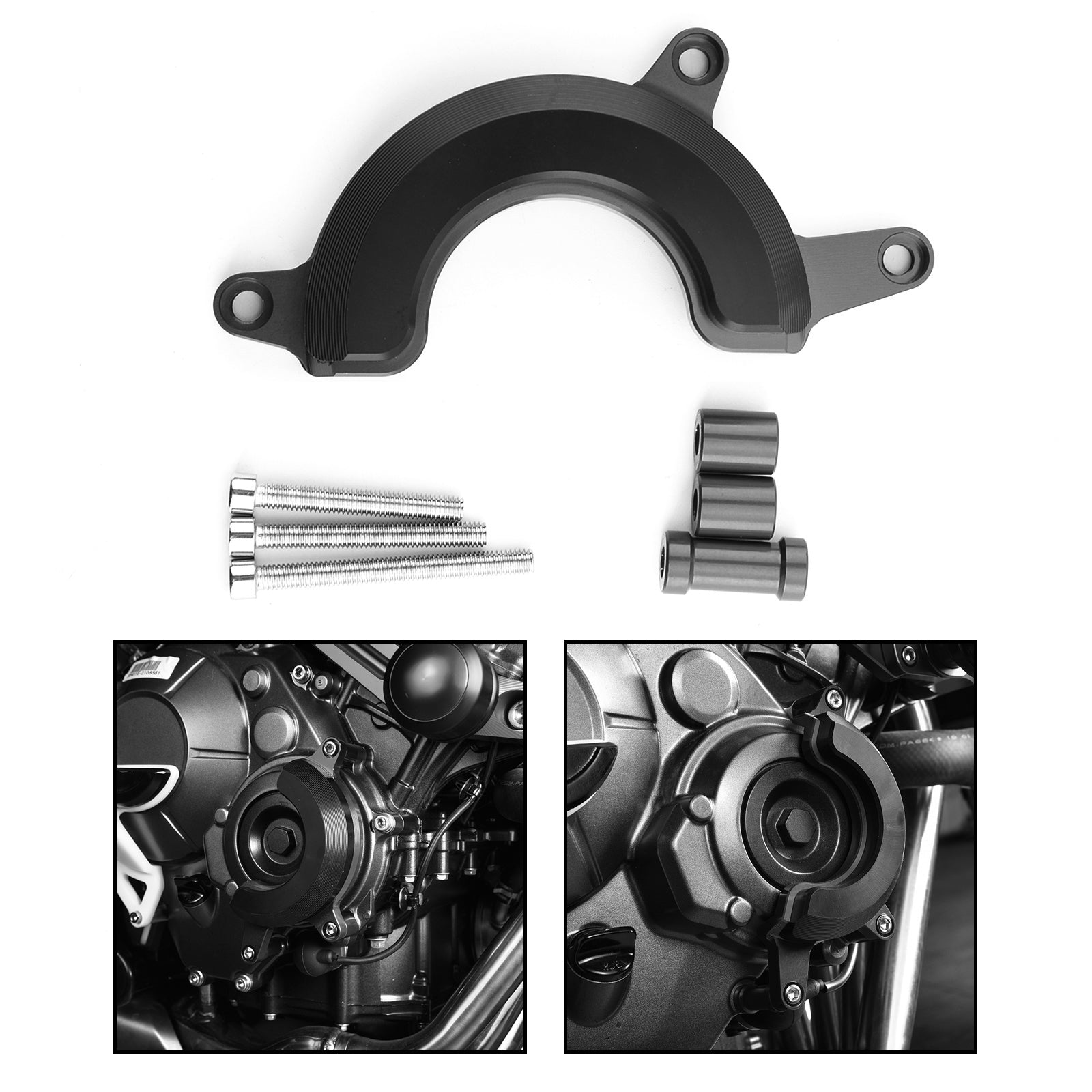 Honda rechter motor stator schuifregelaar frame crashkussenbeschermer geschikt voor Honda CB650R 2019-2021 zwart